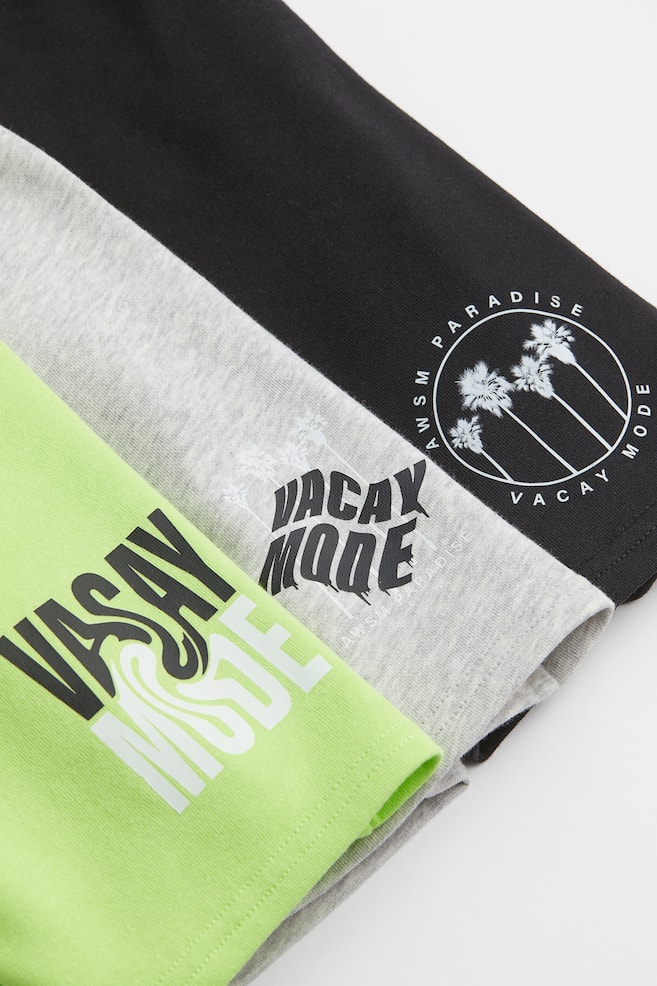 3-pack sweatshirtshorts - Neongrön/Vacay mode - 2