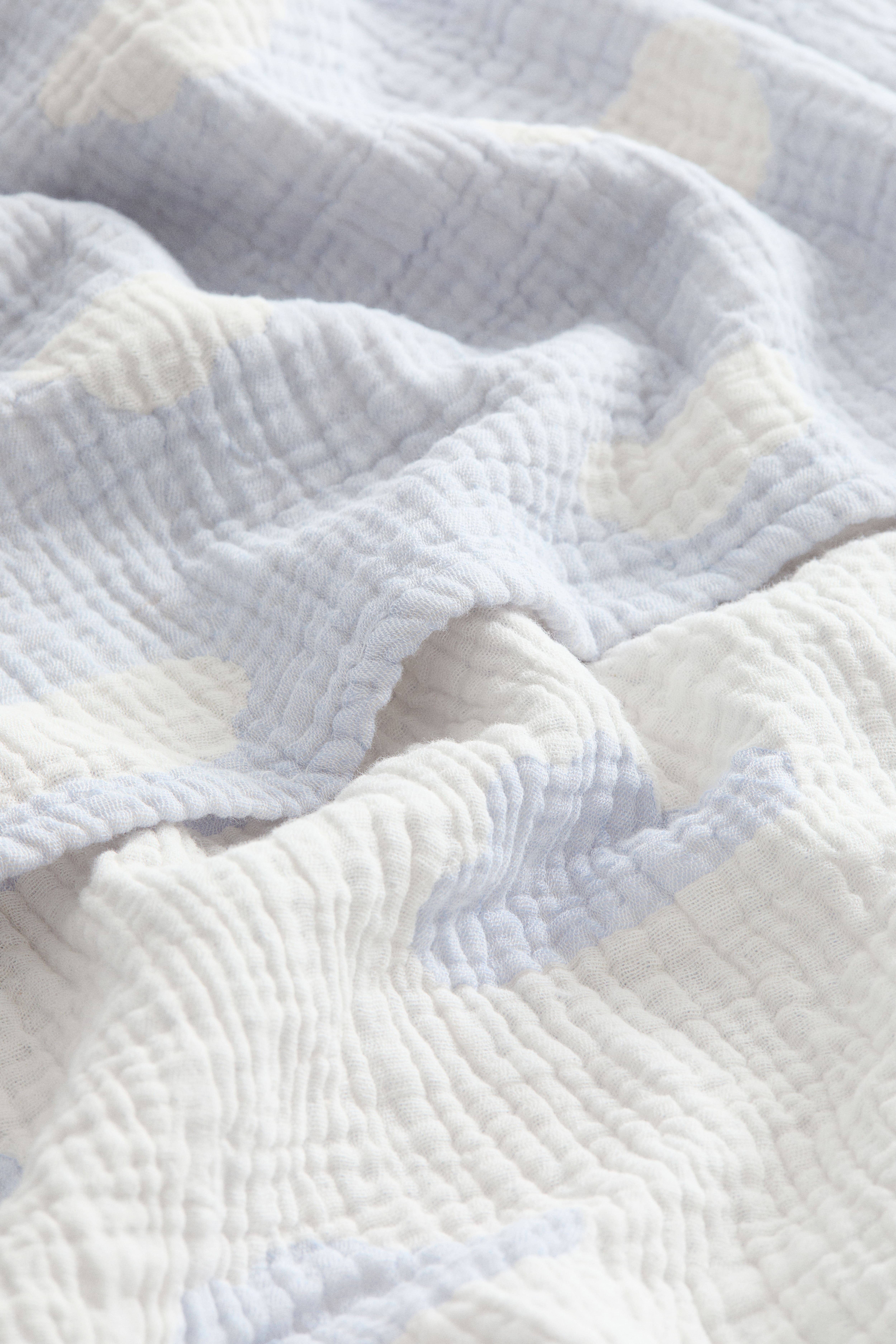 Patterned Cotton Muslin Blanket