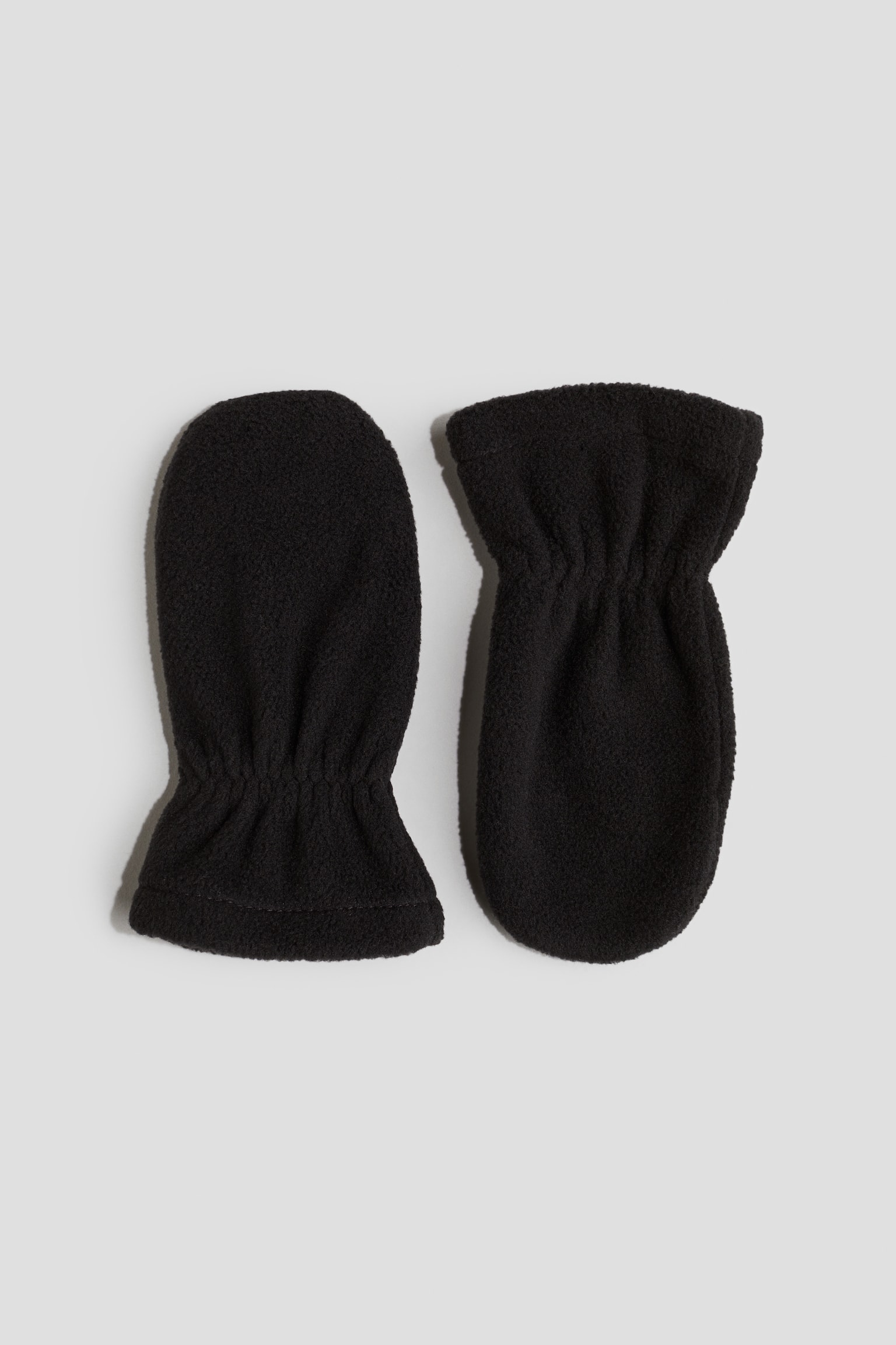 Fleece mittens - Svart - 1