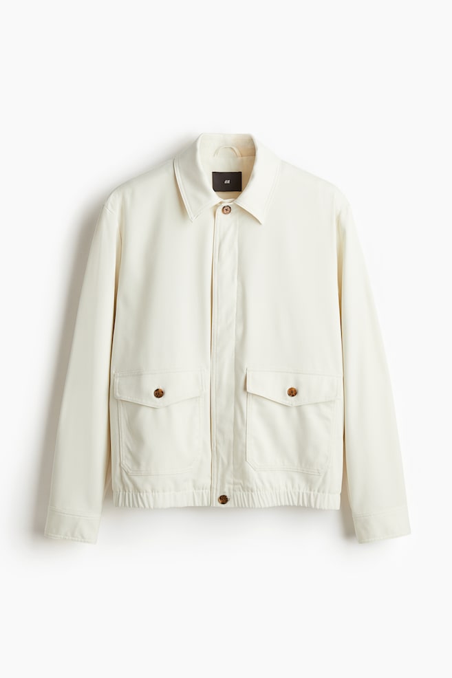 Jacke in Regular Fit - Cremefarben - 1
