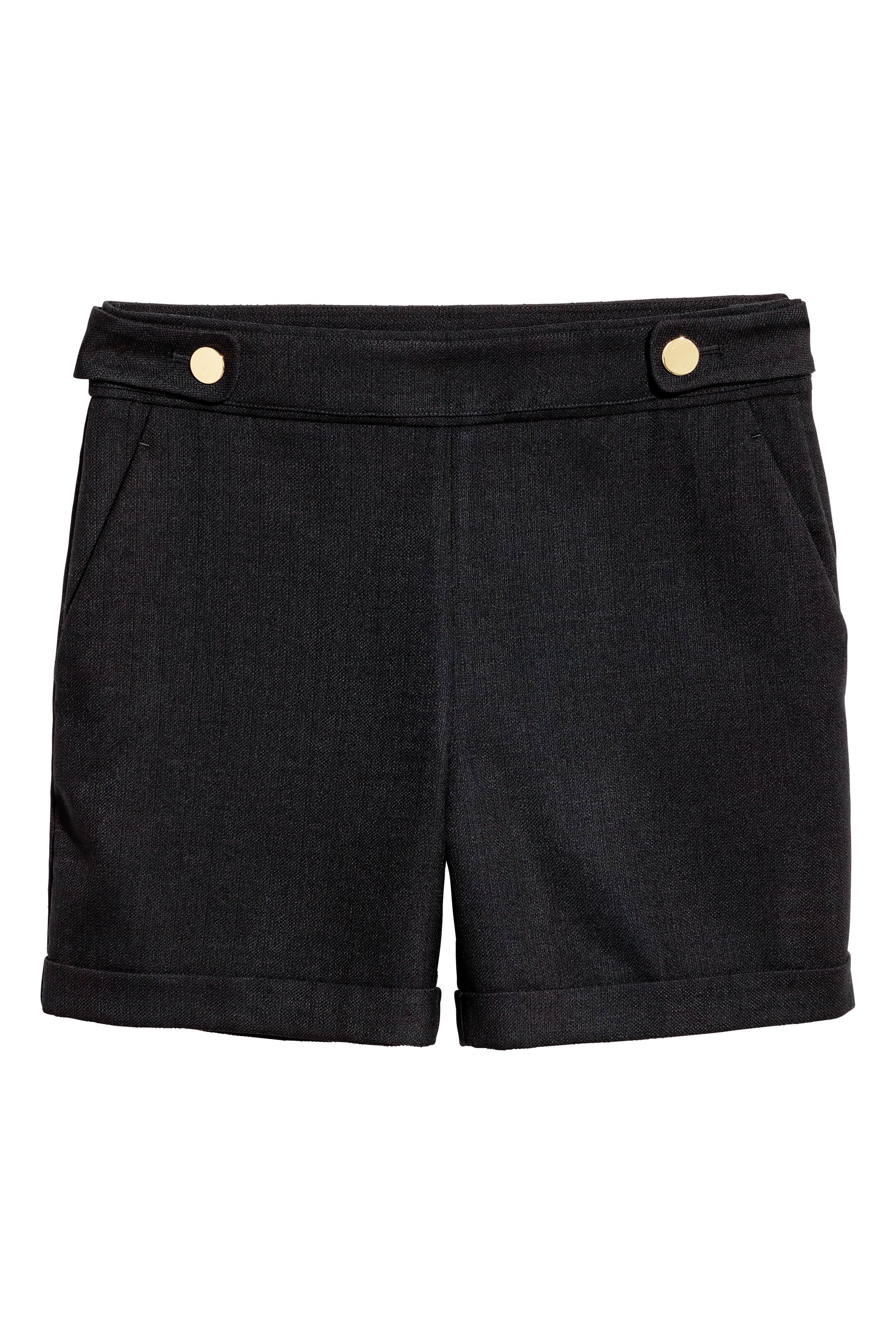 Grotere afbeelding bekijken: Geklede short - Zwart - DAMES | H&M NL 1