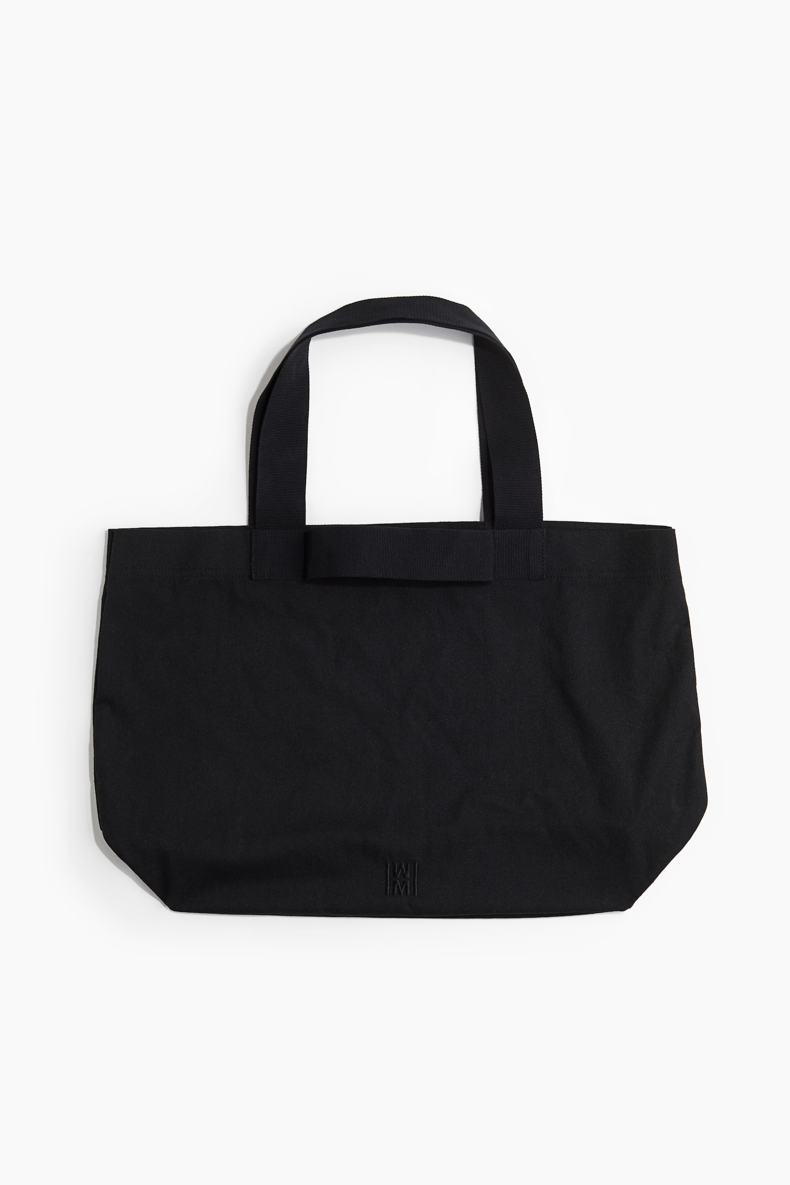 Canvas shopper - Black/Burgundy - 1