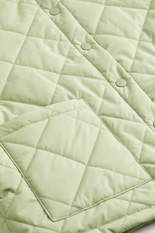 H&M+ Quilted jacket - Light green - 2