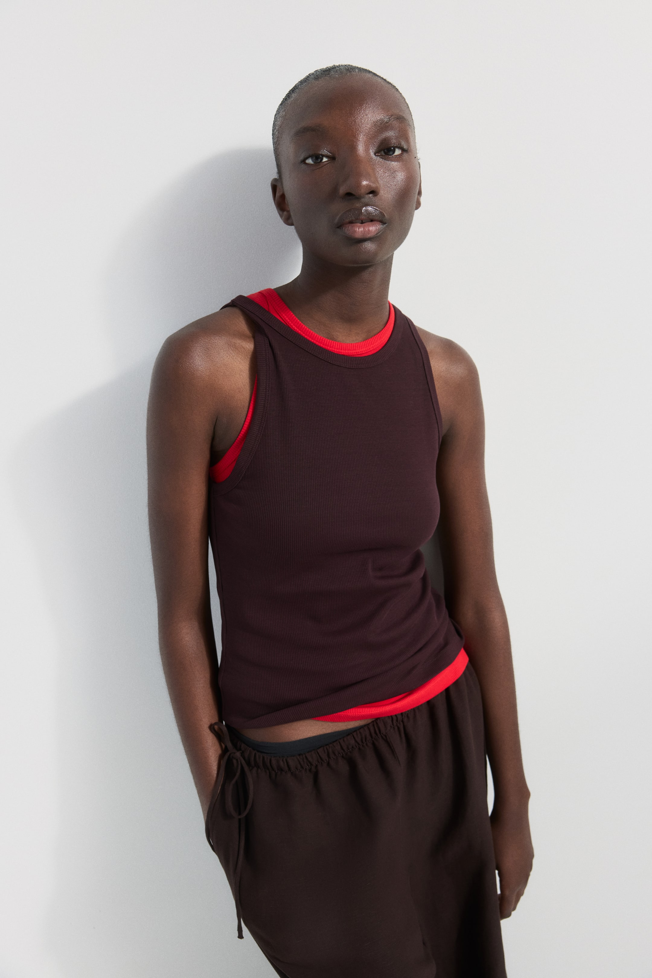 Ribbed Cotton Tank Top