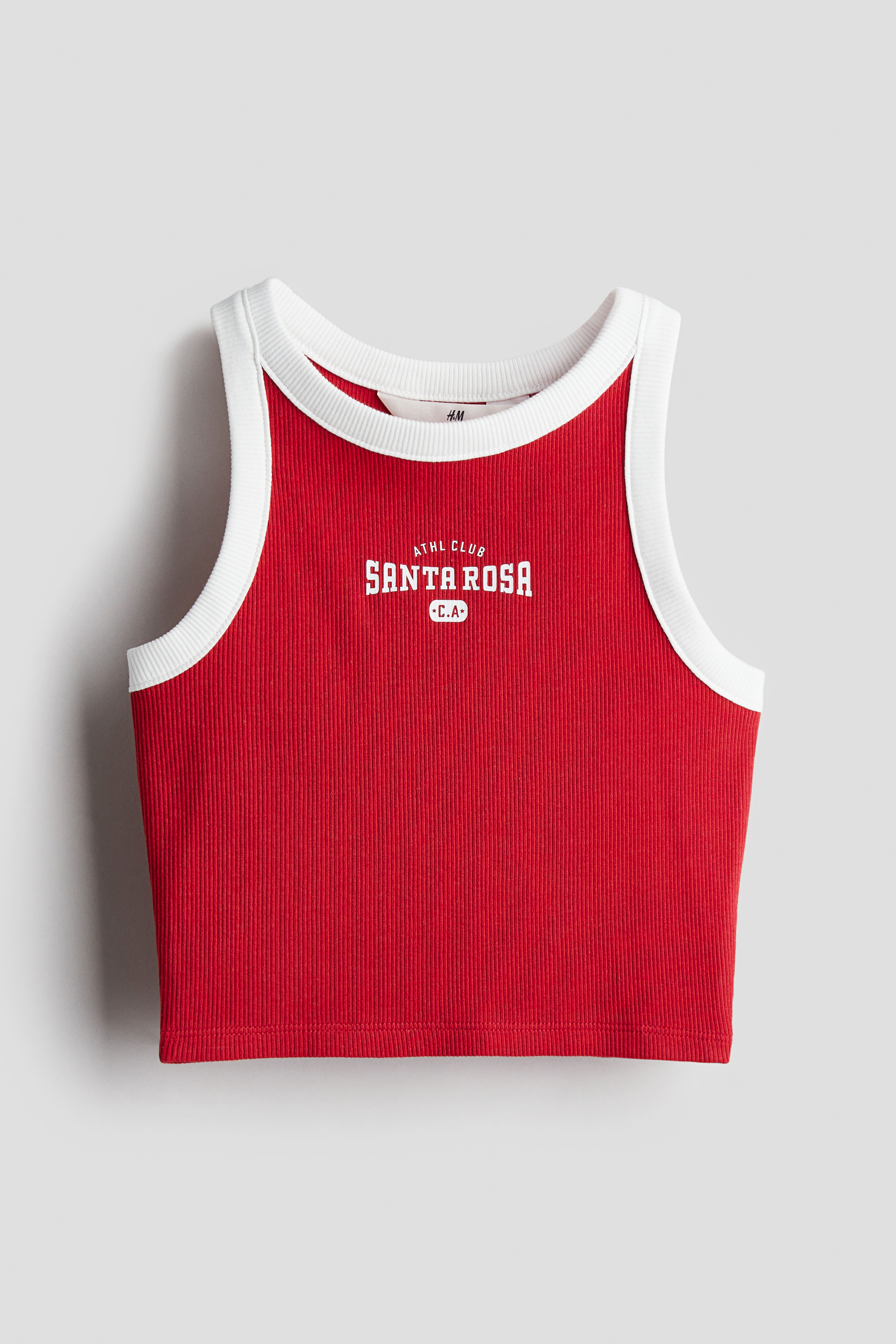 H&m red tank top best sale