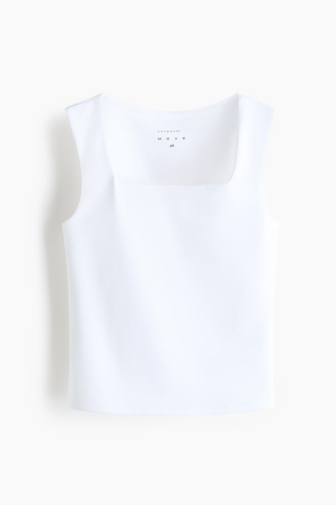 Débardeur de sport DryMove🅪 - Blanc/Noir - 1
