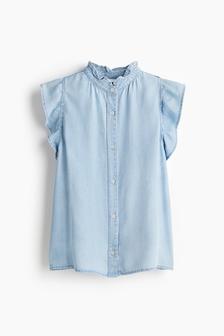 Teksas bluza s talasastim porubom
