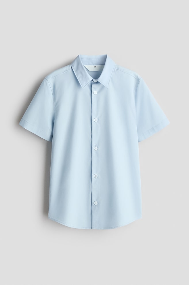 Easy-Iron Shirt - Light blue/White - 1