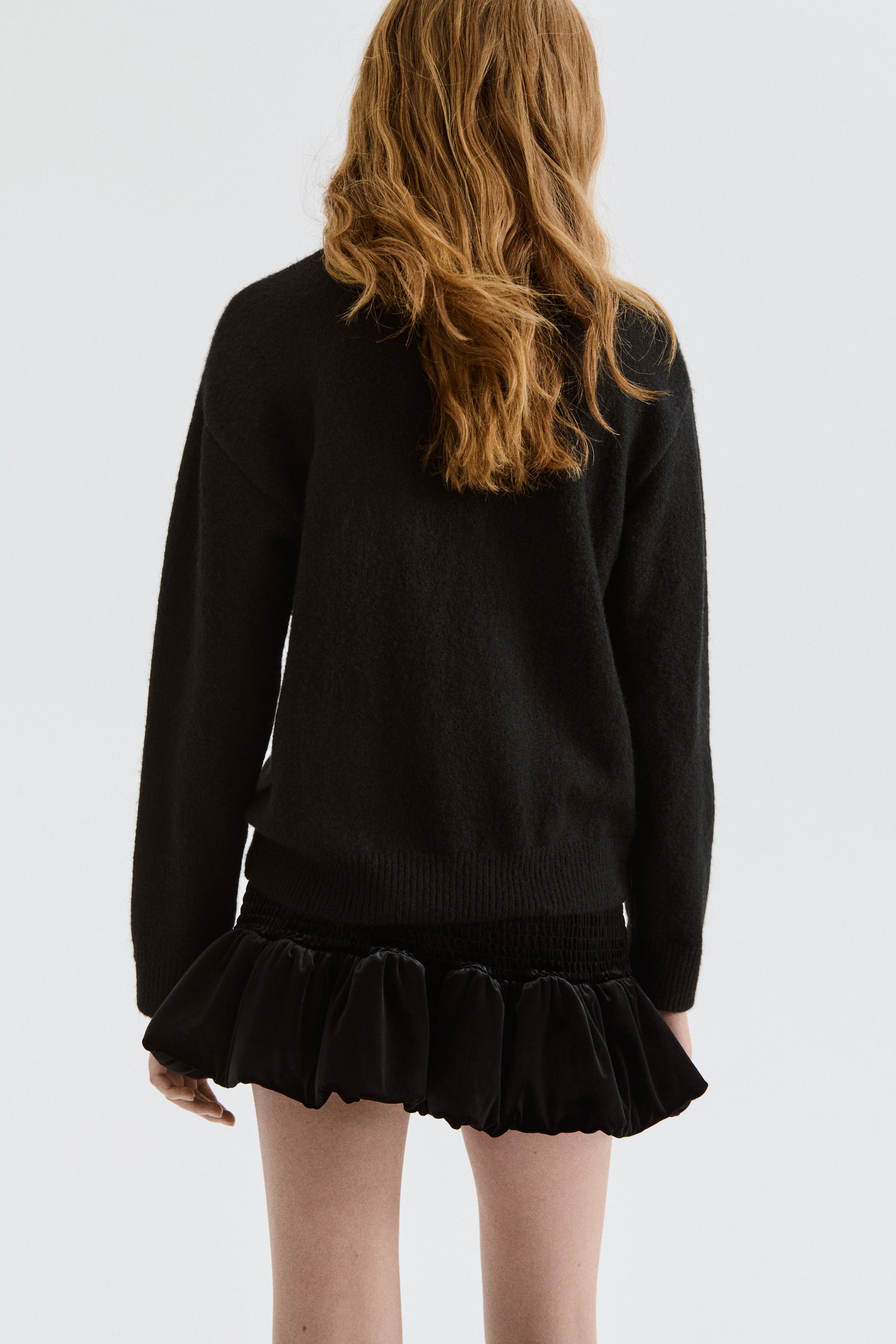 View larger image: Motif-Detail Sweater - Black/Heart - Ladies | H&M US 3