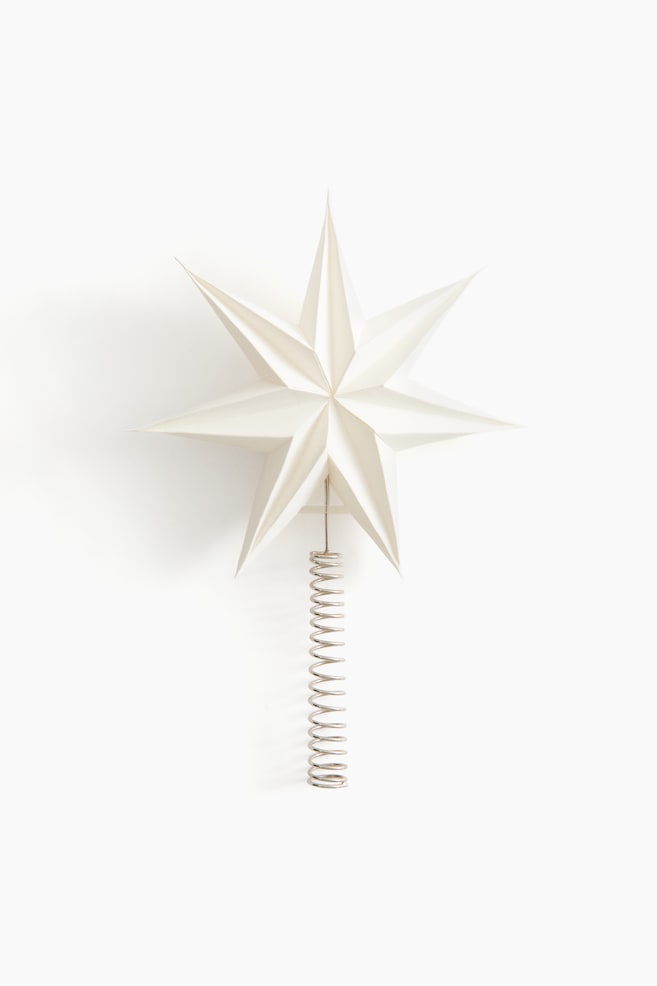 Christmas tree topper - White/Beige - 1
