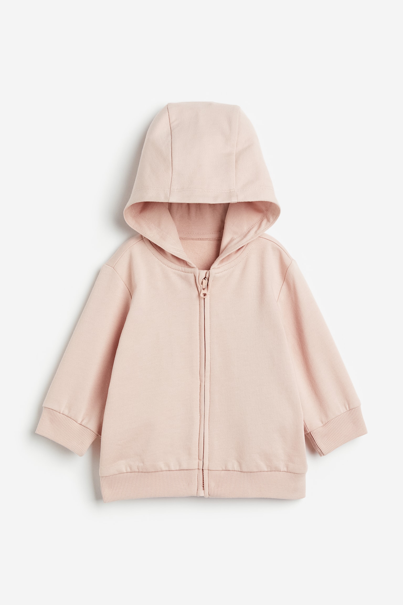 Zip Up Hoodie - Powder pink/Light beige/Light pink/Black/Light grey marle/Dark grey - 1