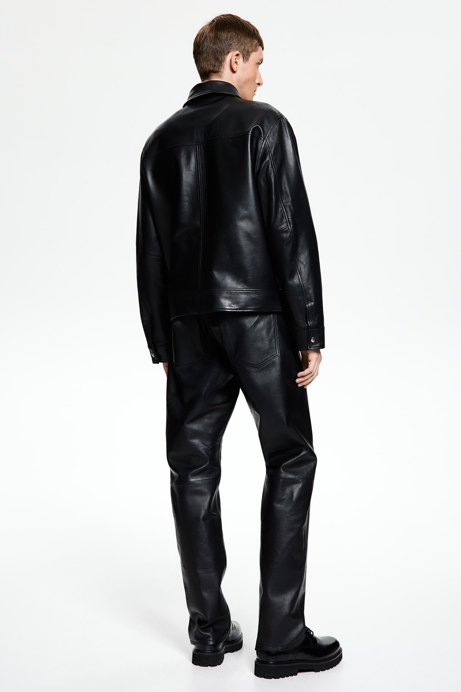 Leather trousers - Black - 5