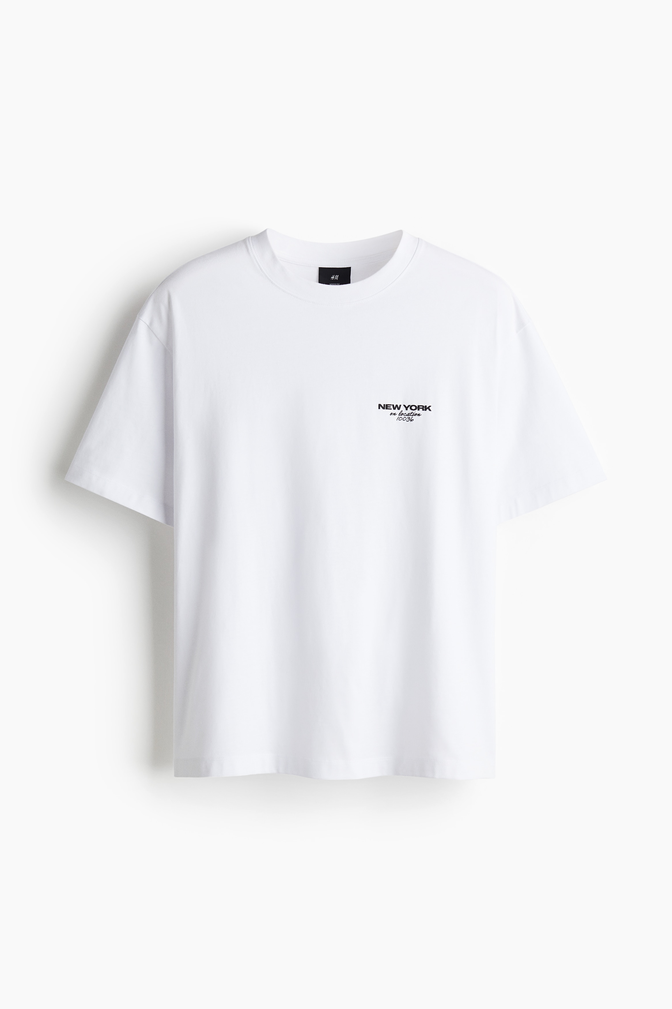 Loose Fit Printed T-shirt - White/Los Angeles - Men | H&M US