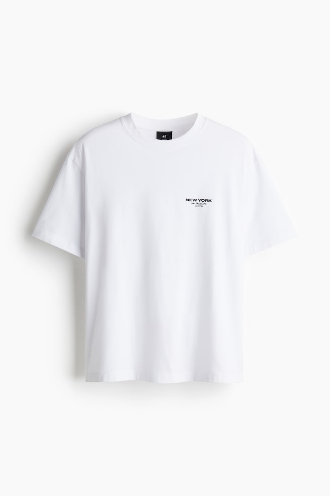 T-shirt imprimé Coupe Flottante - Blanc/New York/Blanc/New York/Blanc/étoiles/Beige/étoiles/Blanc/Carbon Beach/Blanc/palmiers - 1