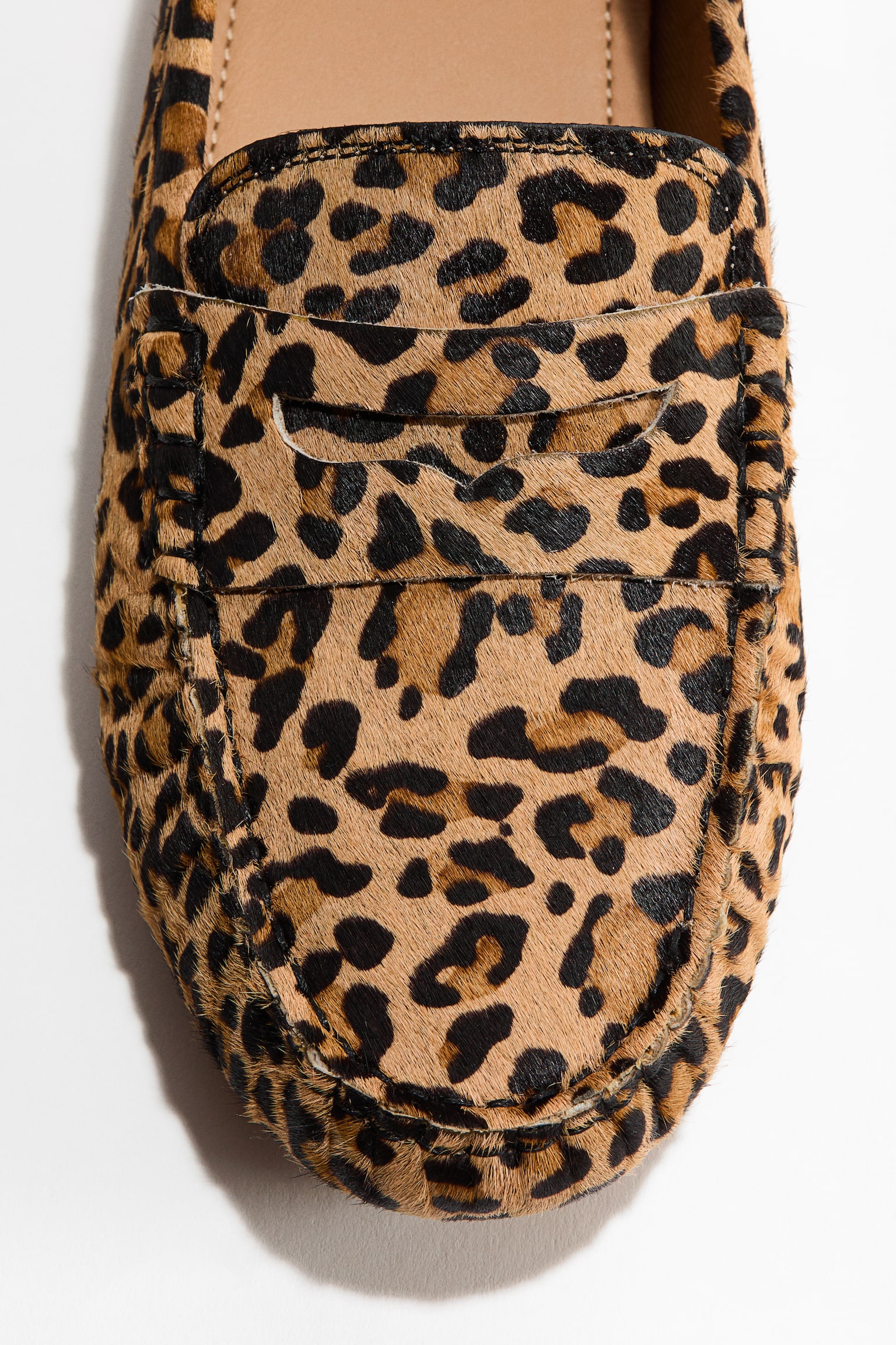 Mocasines de piel - Beige/Imitación leopardo/Beige/Imitación tigre - 4
