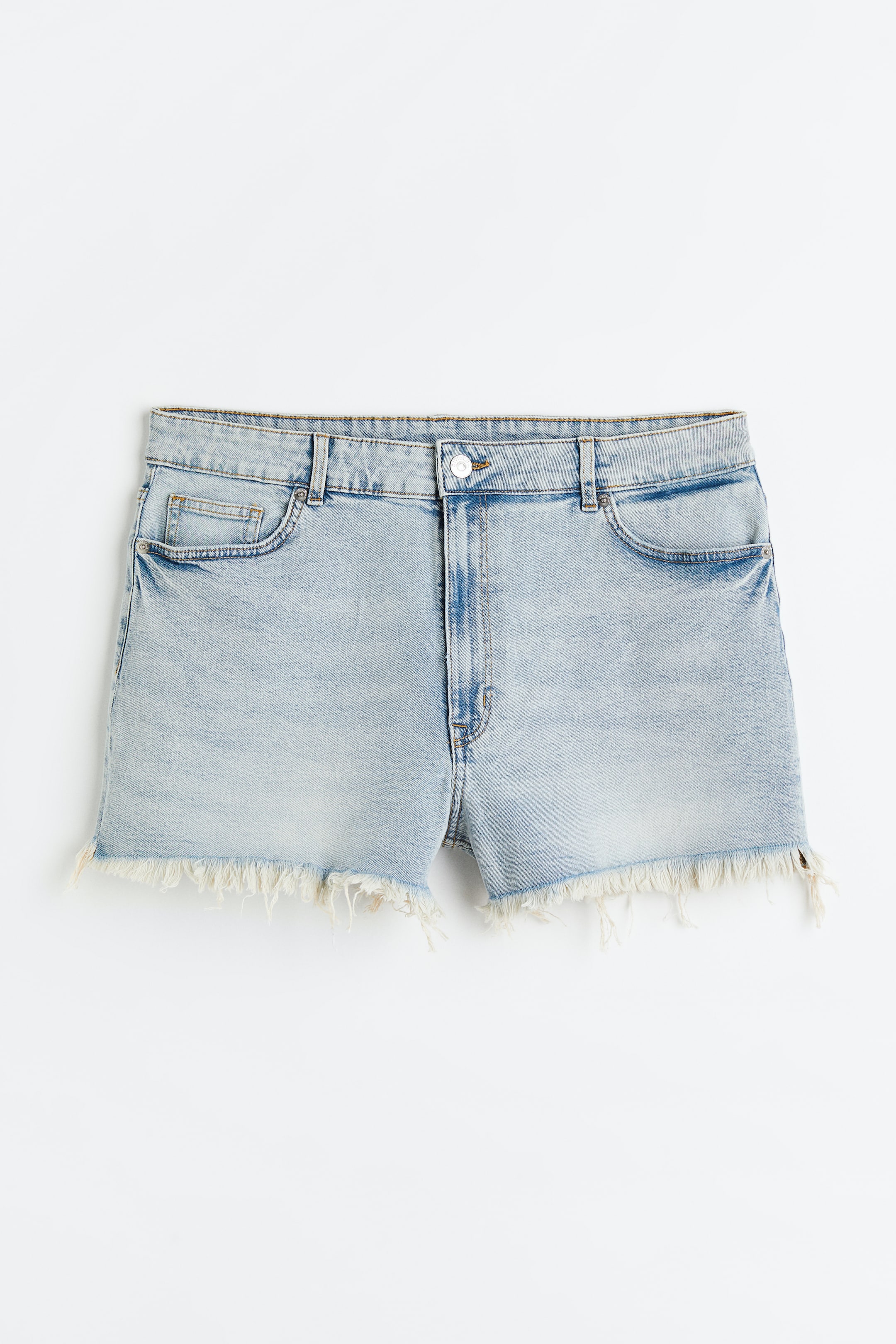 H&M+ High Waist Denim Shorts