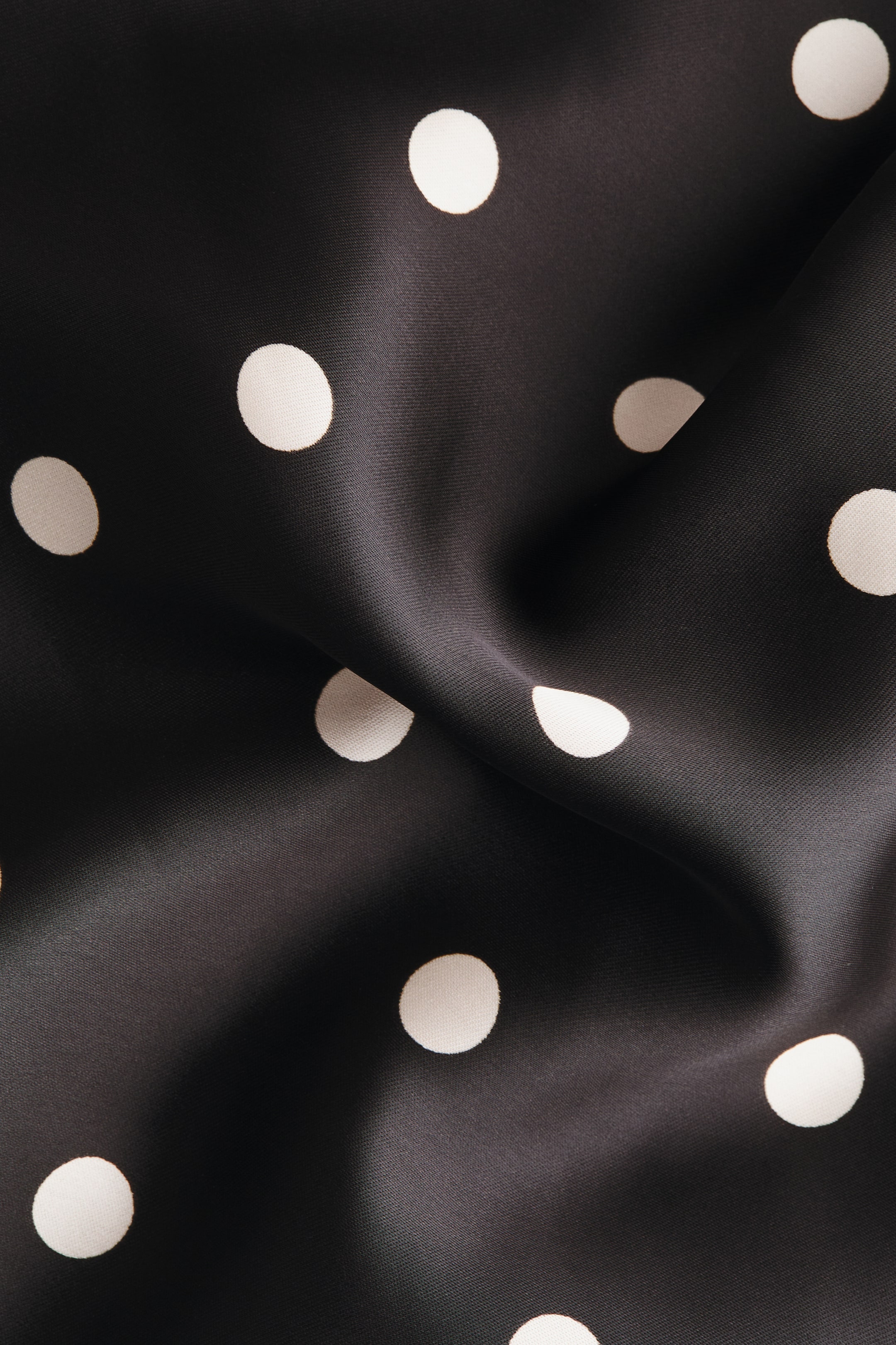 Visualizza immagine più grande: Abito in satin con spalline sottilissime - Nero/pois - DONNA | H&M IT 7