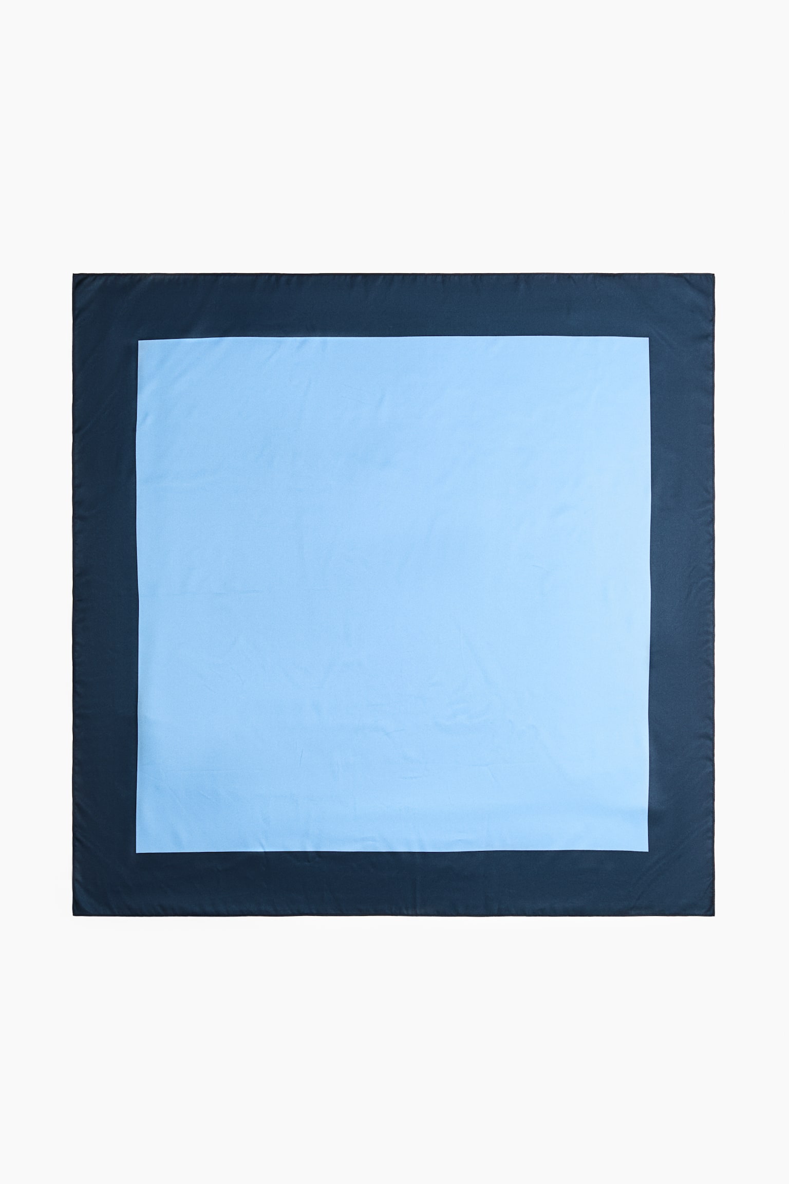 Twill Scarf - Navy blue/light blue - 1