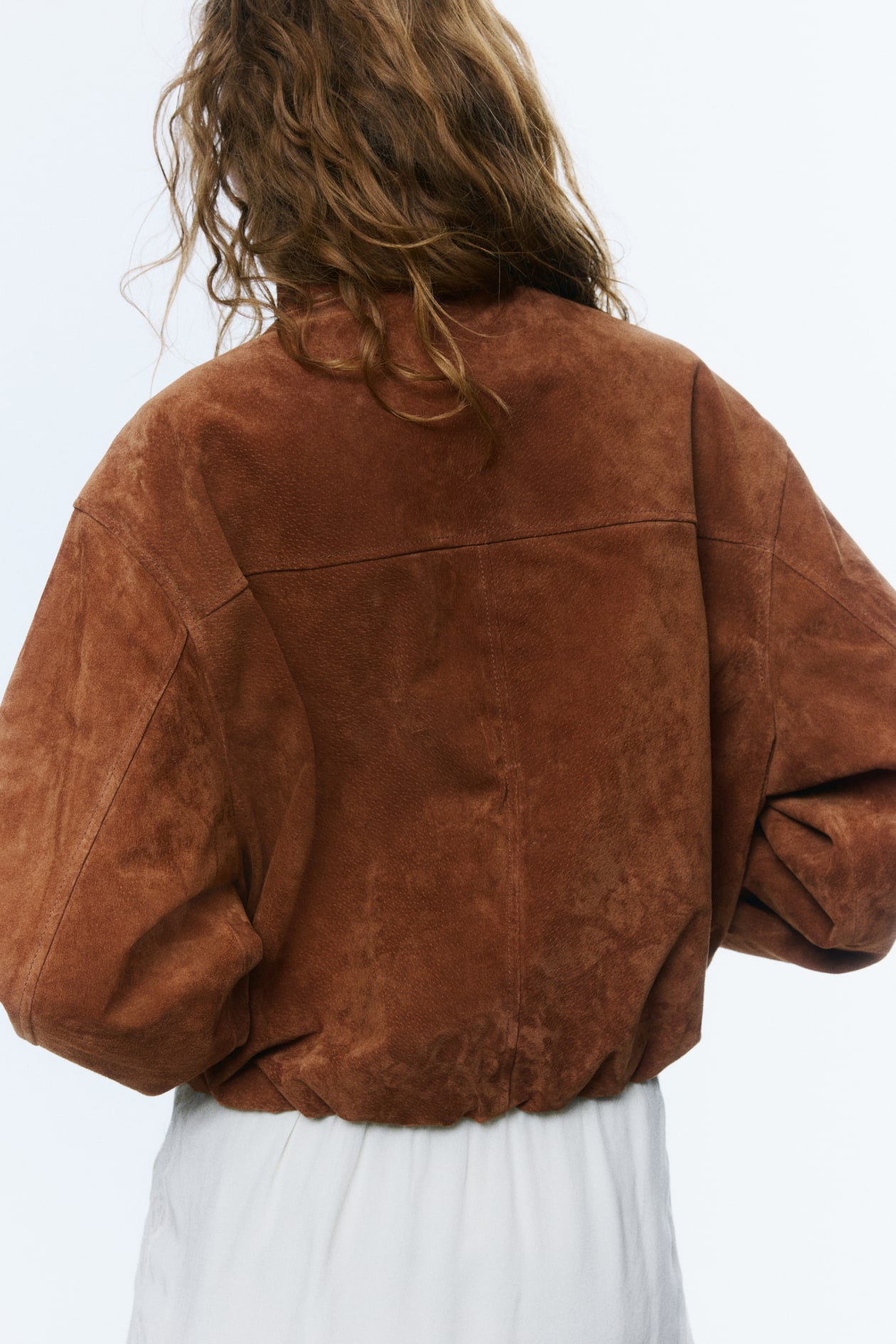 Oversized Split Suede Jacket - image 3