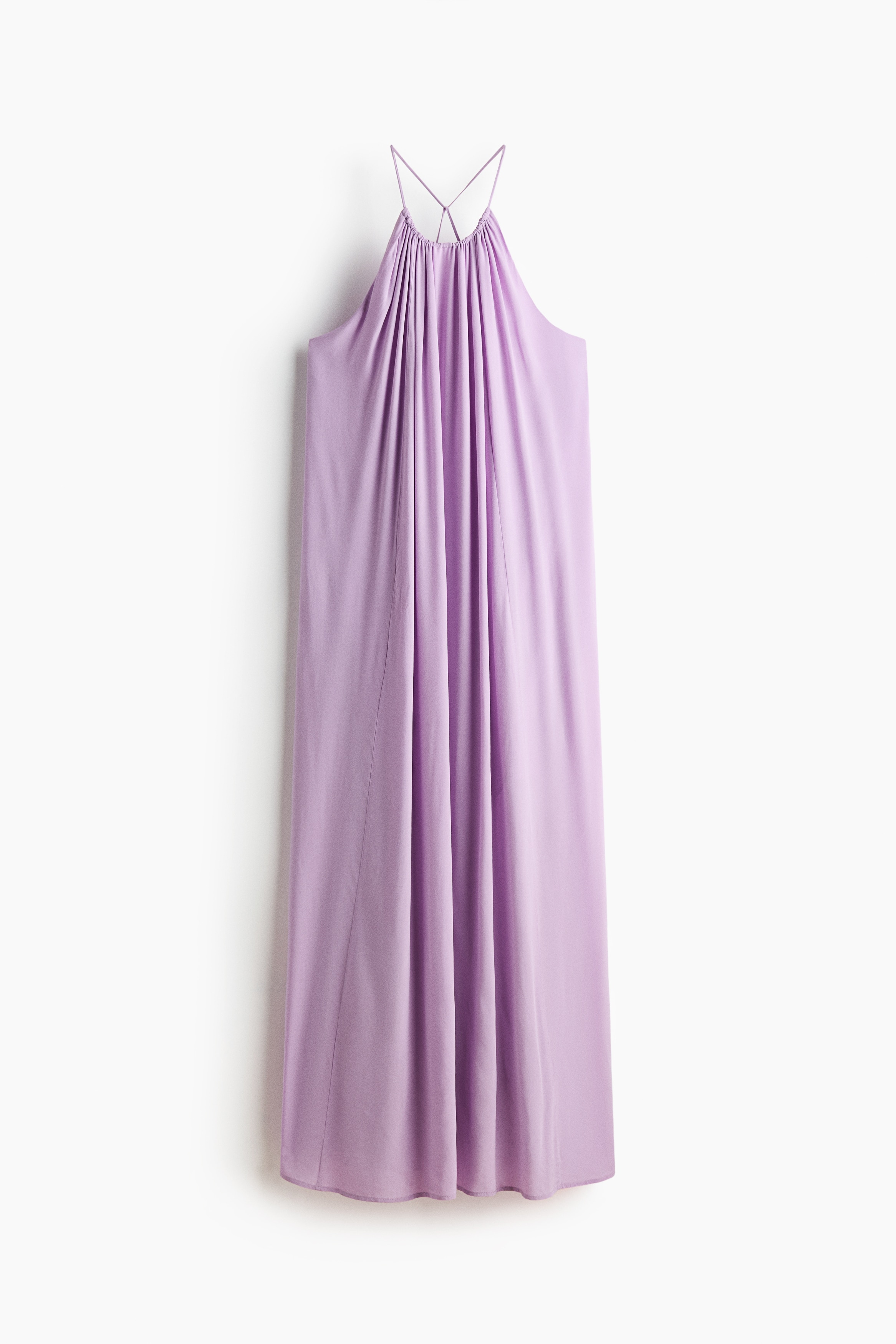 A-Line Viscose Dress - Light purple