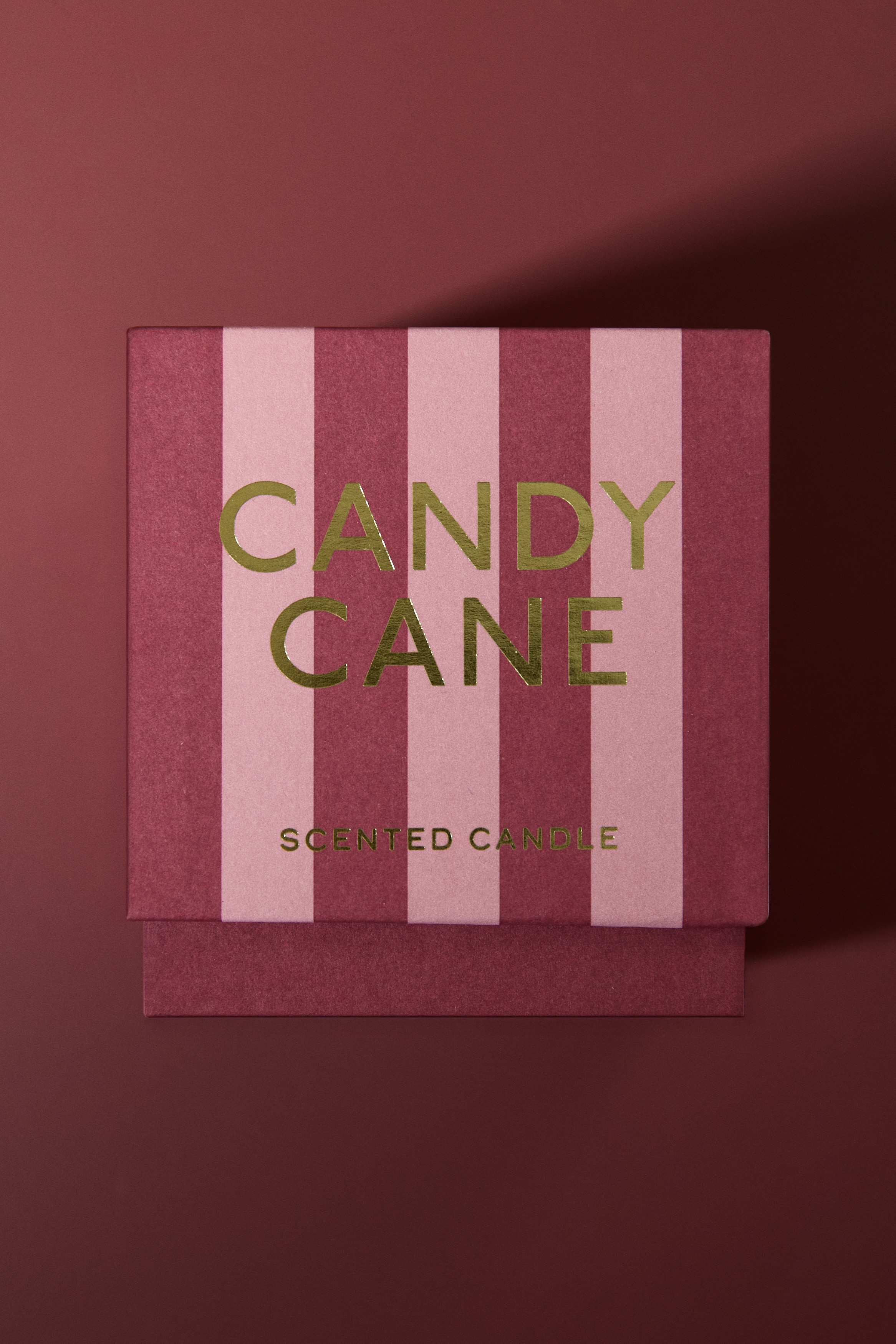 H & M - フレグランスキャンドル ガラスホルダー入り - ピンク