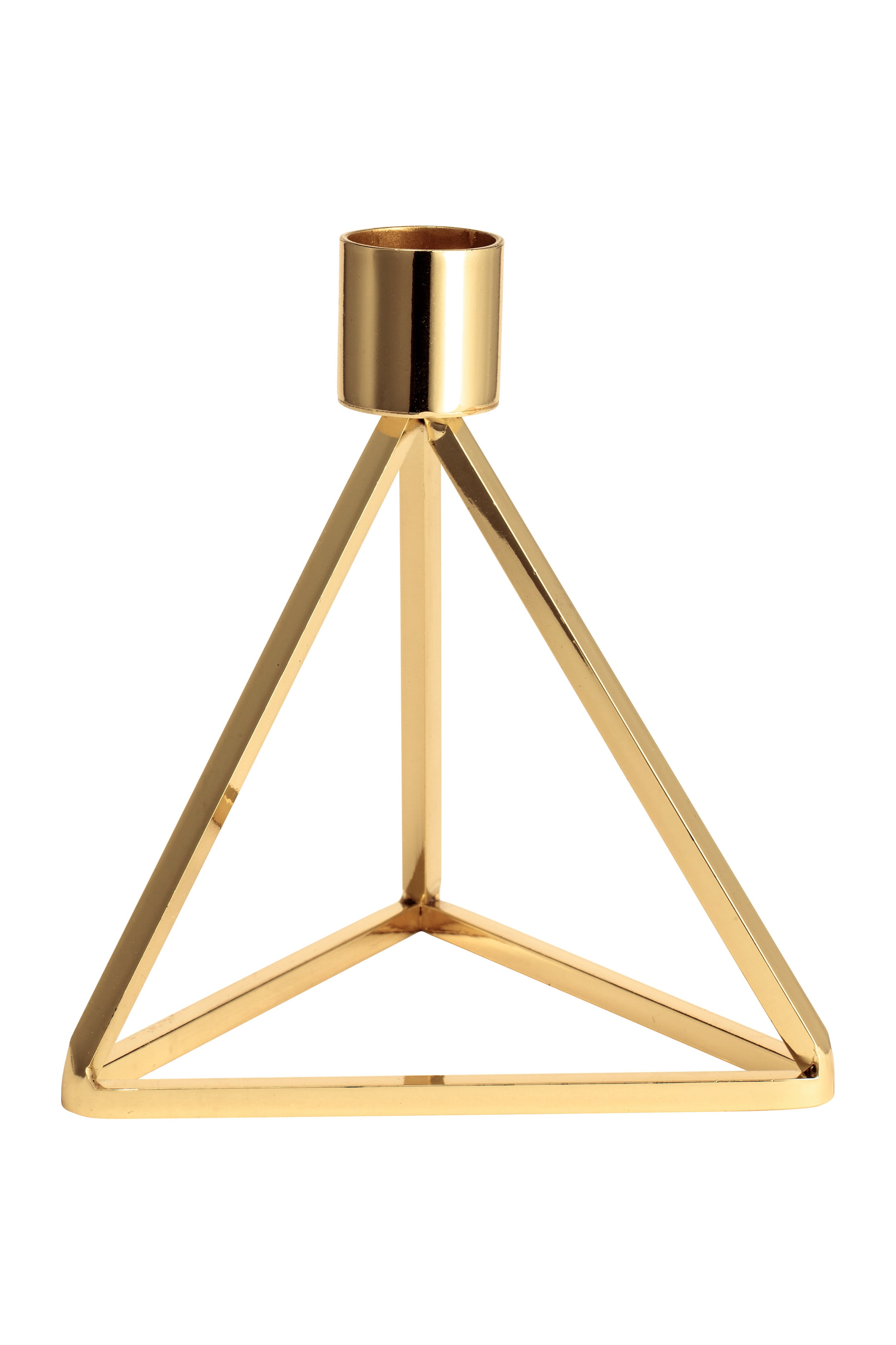 Agrandir l'image: Bougeoir en forme de pyramide - Doré - Home All | H&M FR 1
