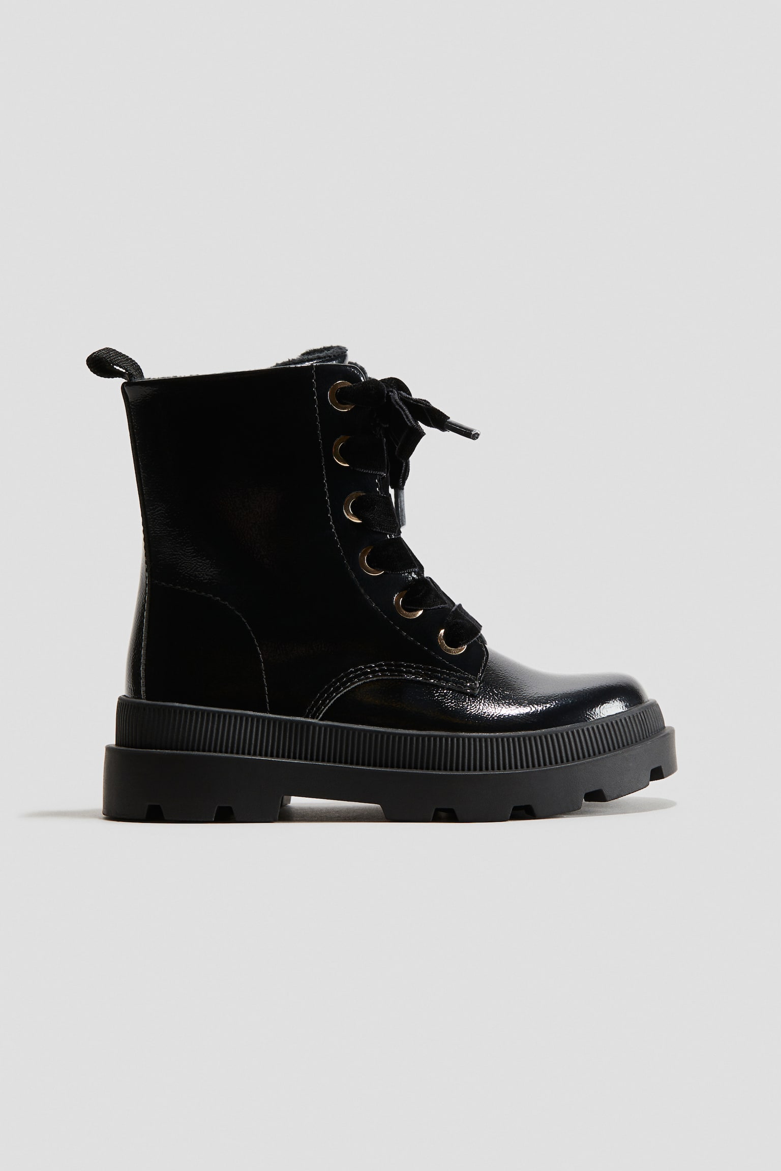 Детские ботинки H&M Lace-Up, цвет: Чёрный — фото 2