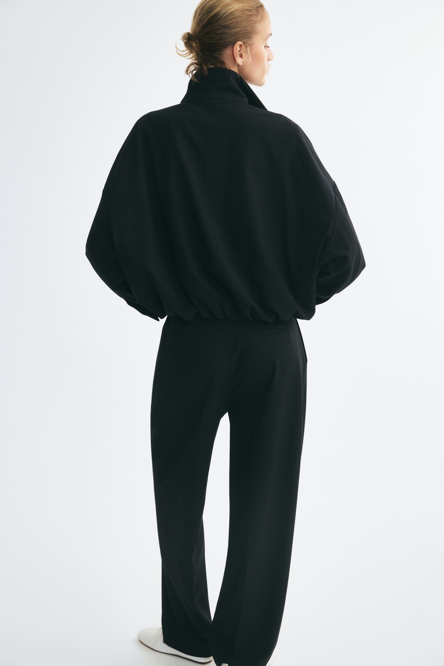 Женская куртка H&M Oversized Bubble-Hem, цвет: Тёмный серый — фото 5