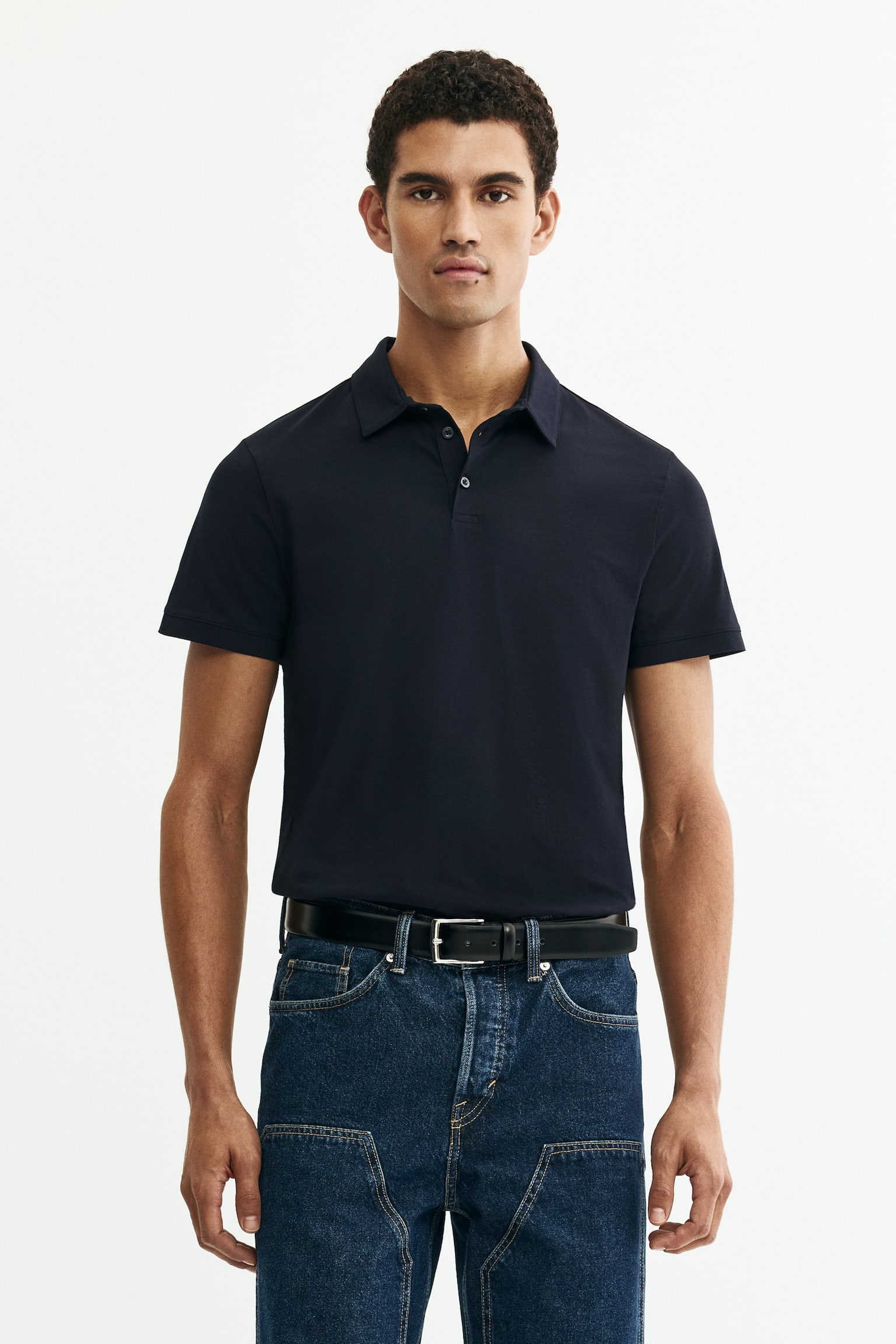 Slim Fit Polo shirt - Dark blue/Forest green/Yellow/Light purple/Black/Navy blue/Orange/Dark orange - 3