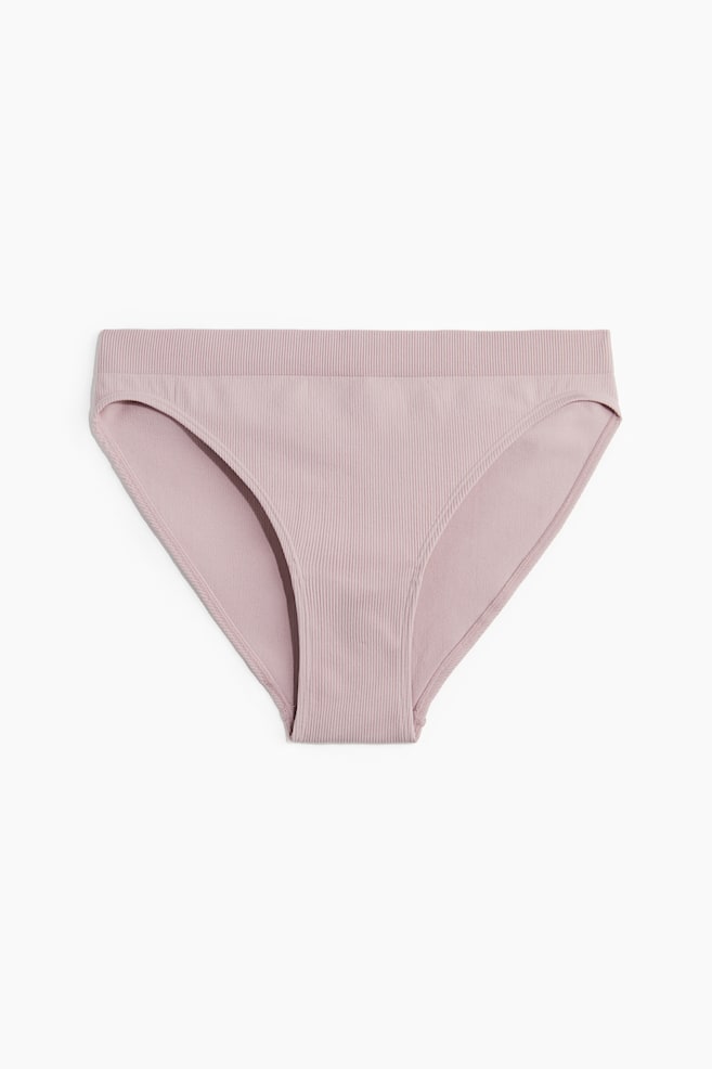 Cheeky Seamless Briefs - Dusty pink/Brown - 1