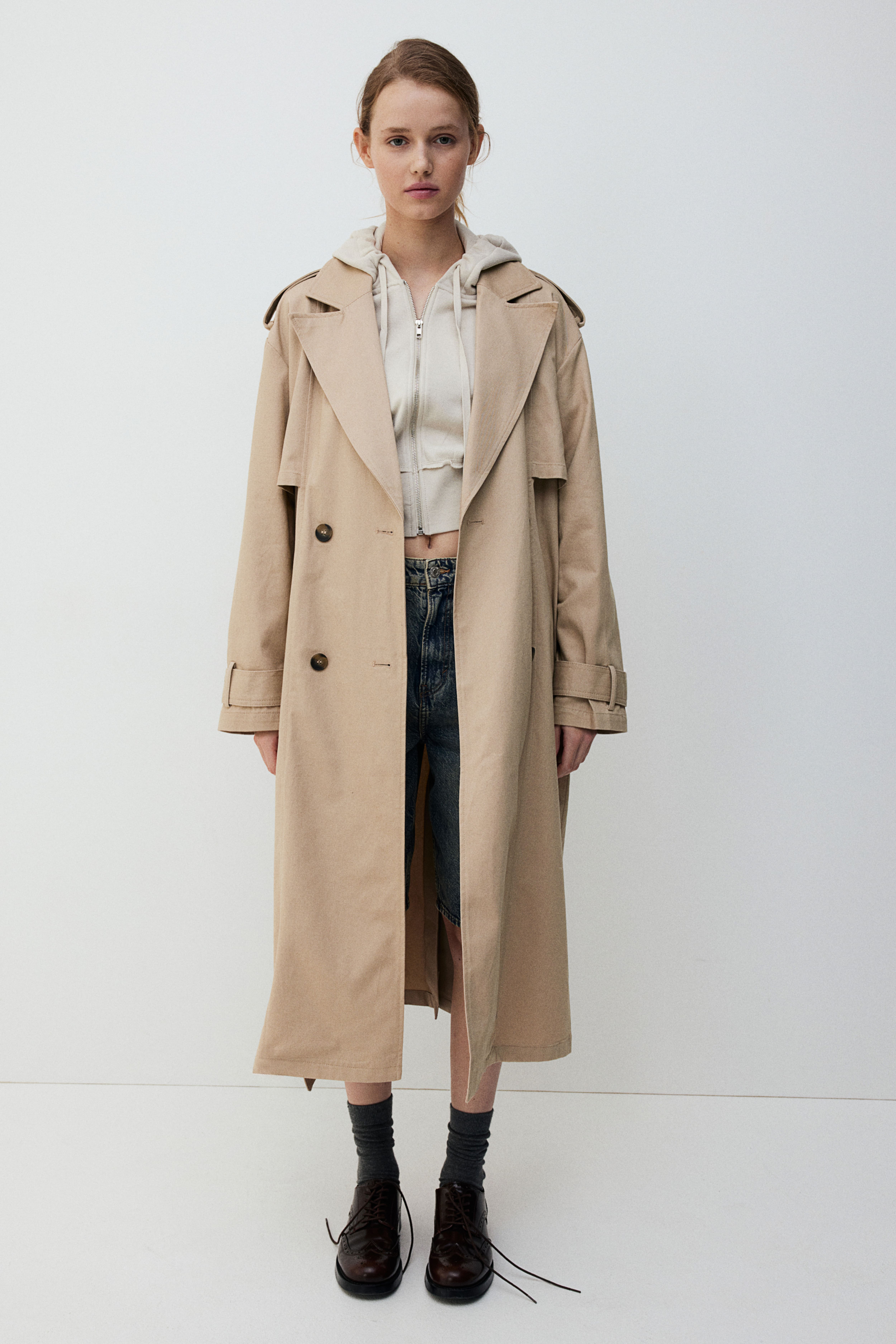 HM Trenchcoat aus Twill