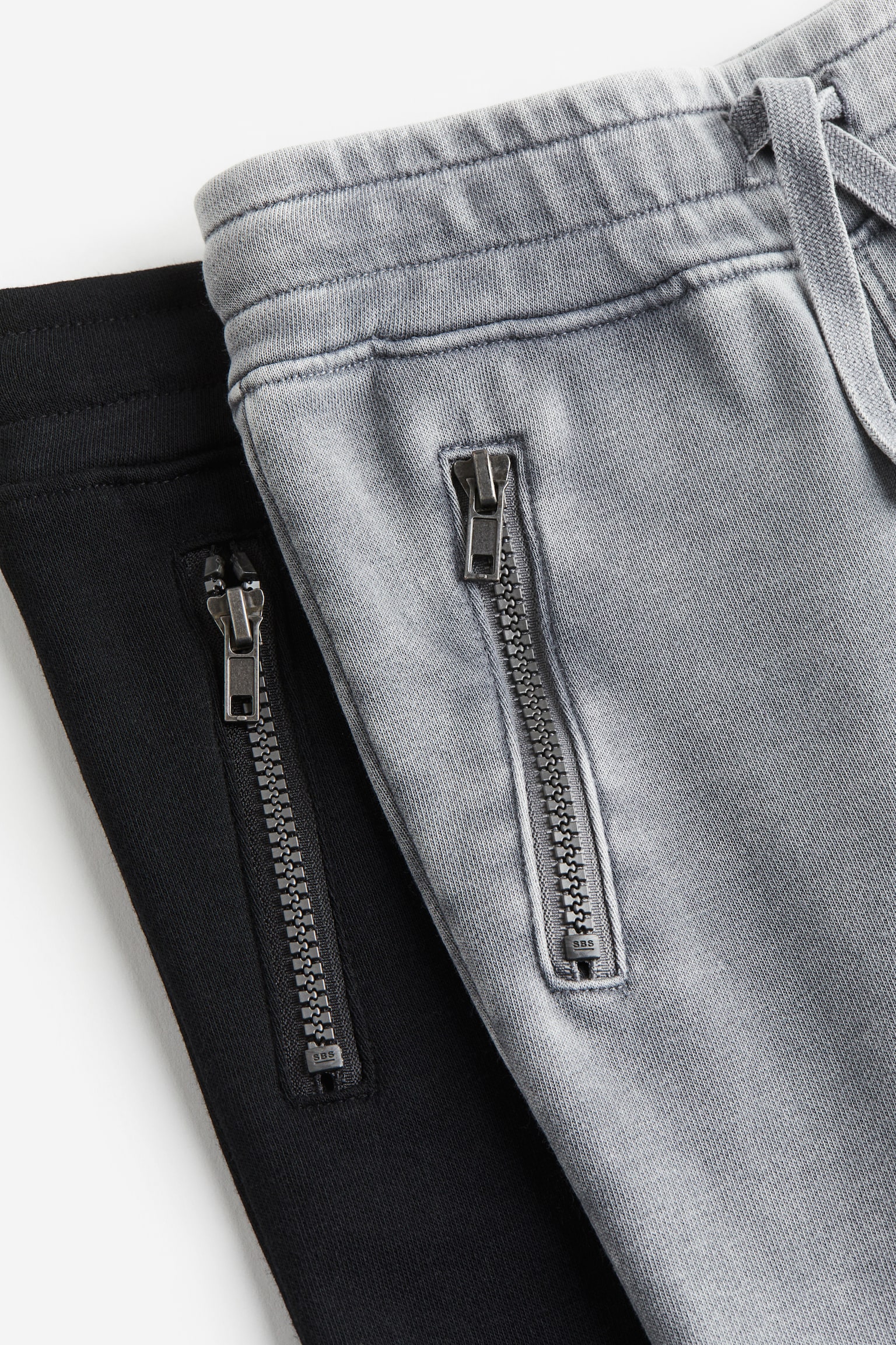 2-pack Biker Joggers - Black/Grey - 2