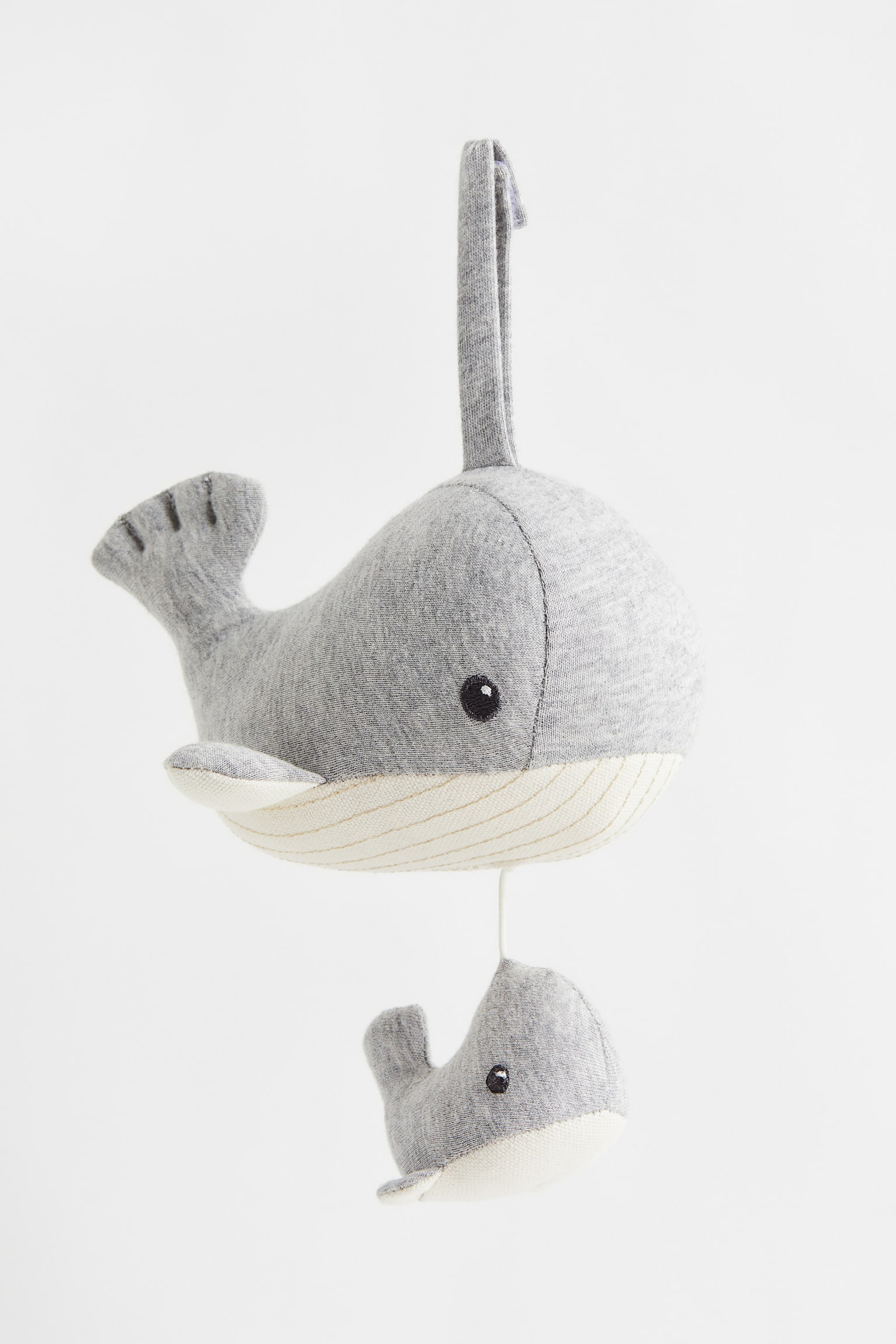 Musical soft toy - Grey/Whale - 1