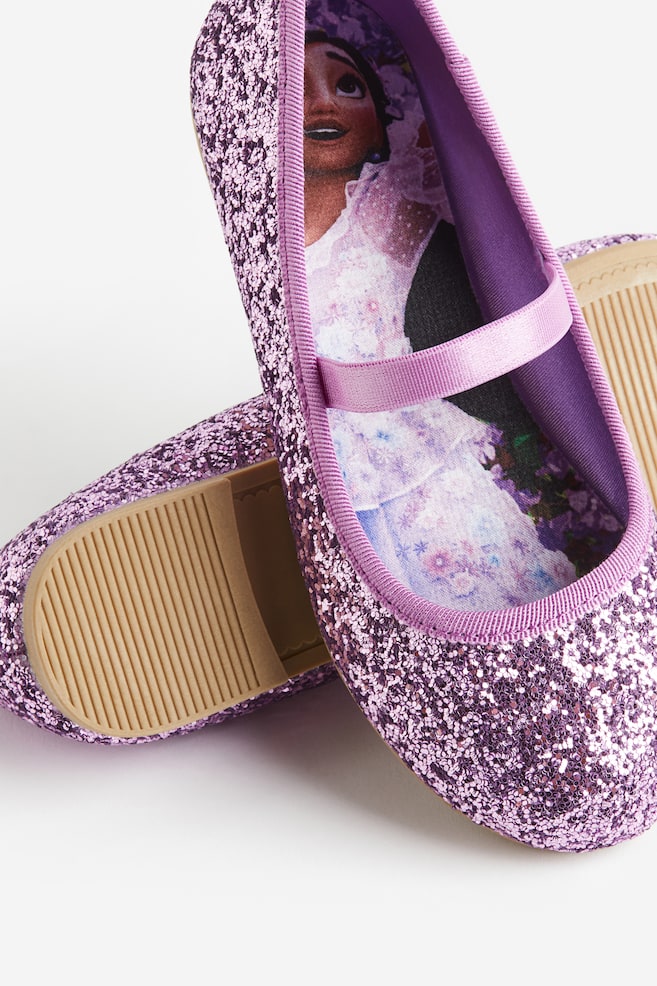 Glittery ballet pumps - Purple/Encanto/Pink/Barbie/Silver-coloured/Frozen - 3