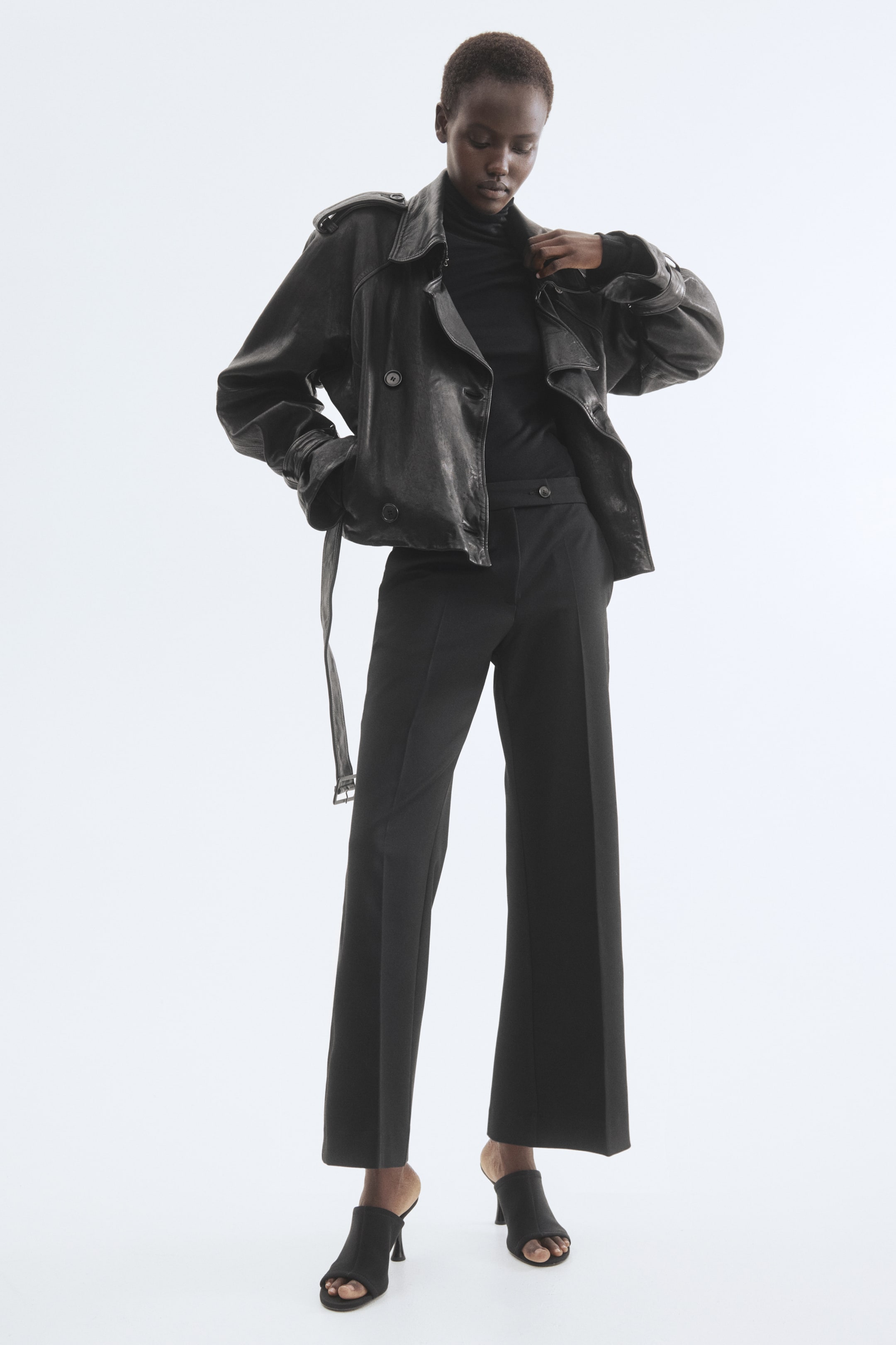 Bootcut Ankle-Length Pants