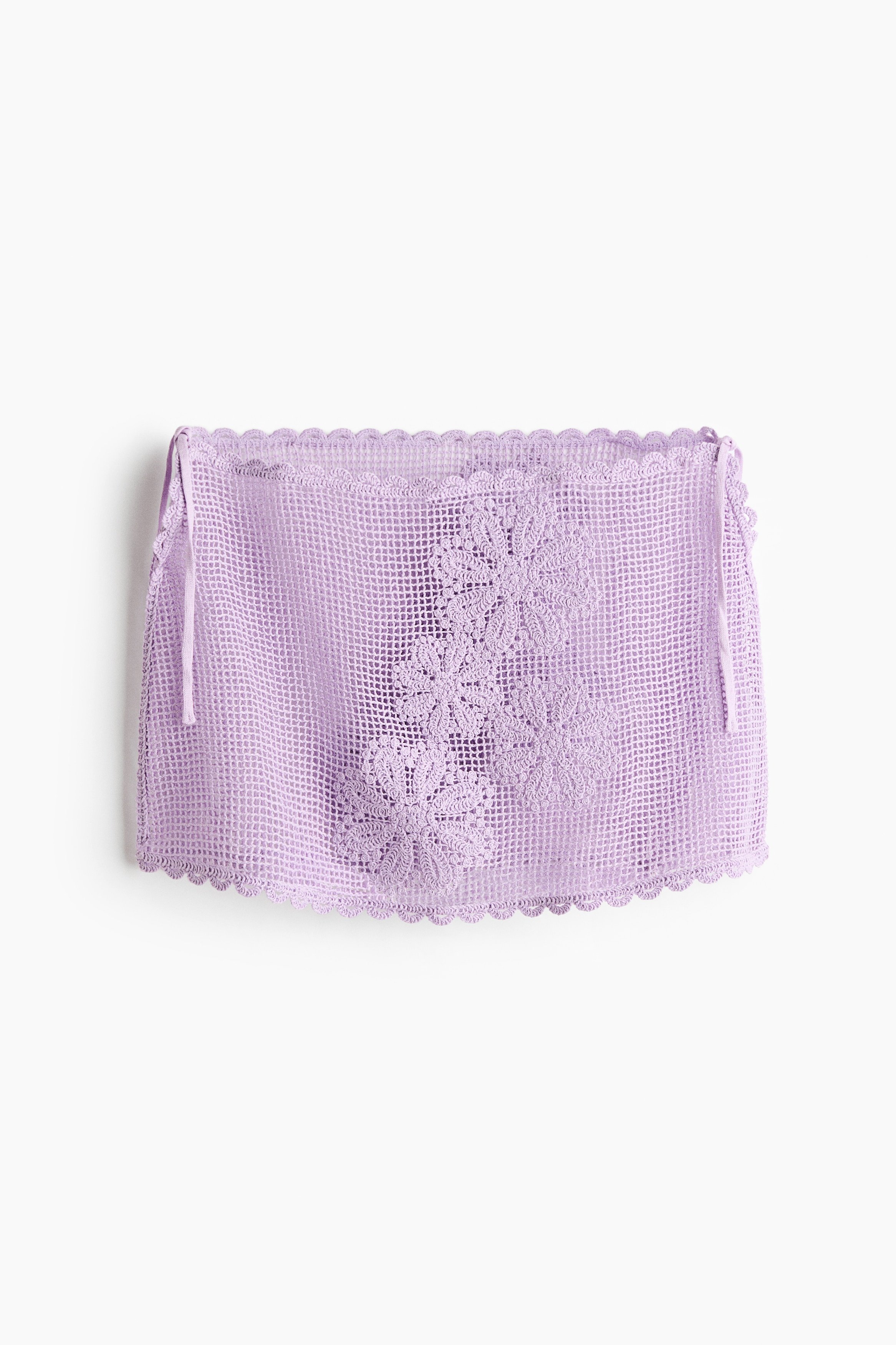 Jupe de plage d'aspect crocheté - Violet clair