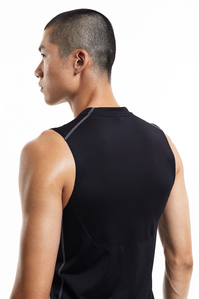 DryMove™ Sports vest top - Black/Grey/White - 3