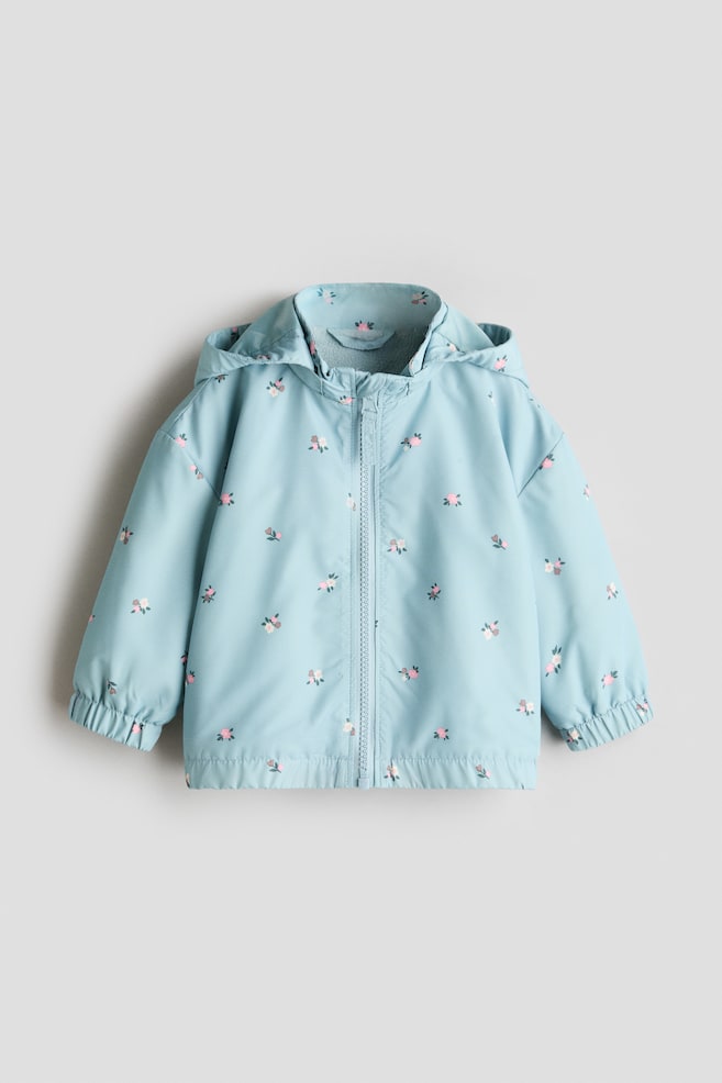 Fleece-Lined Jacket - Turquoise/floral/Light pink/cherries/Dusty blue/dinosaurs - 1