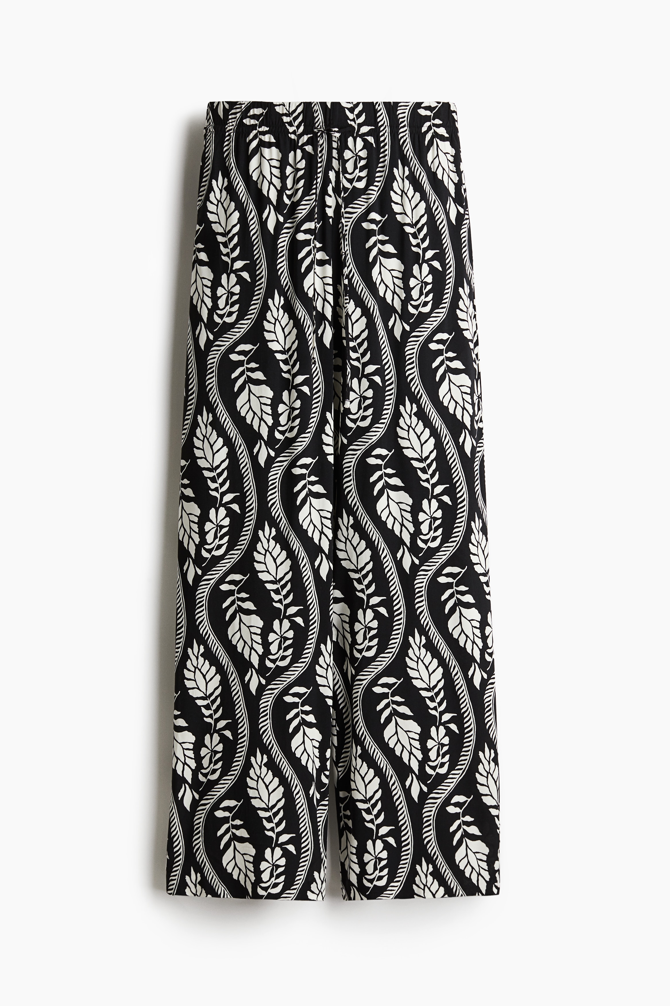 Viscose drawstring trousers