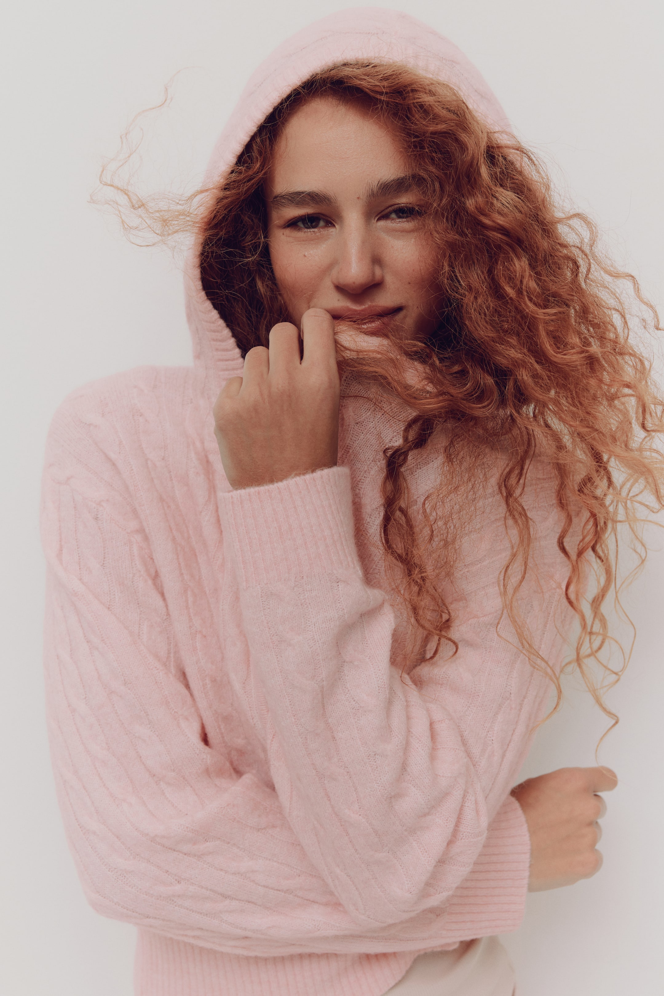 Visualizza immagine più grande: Cardigan a trecce con cerniera - Rosa - DONNA | H&M IT 1