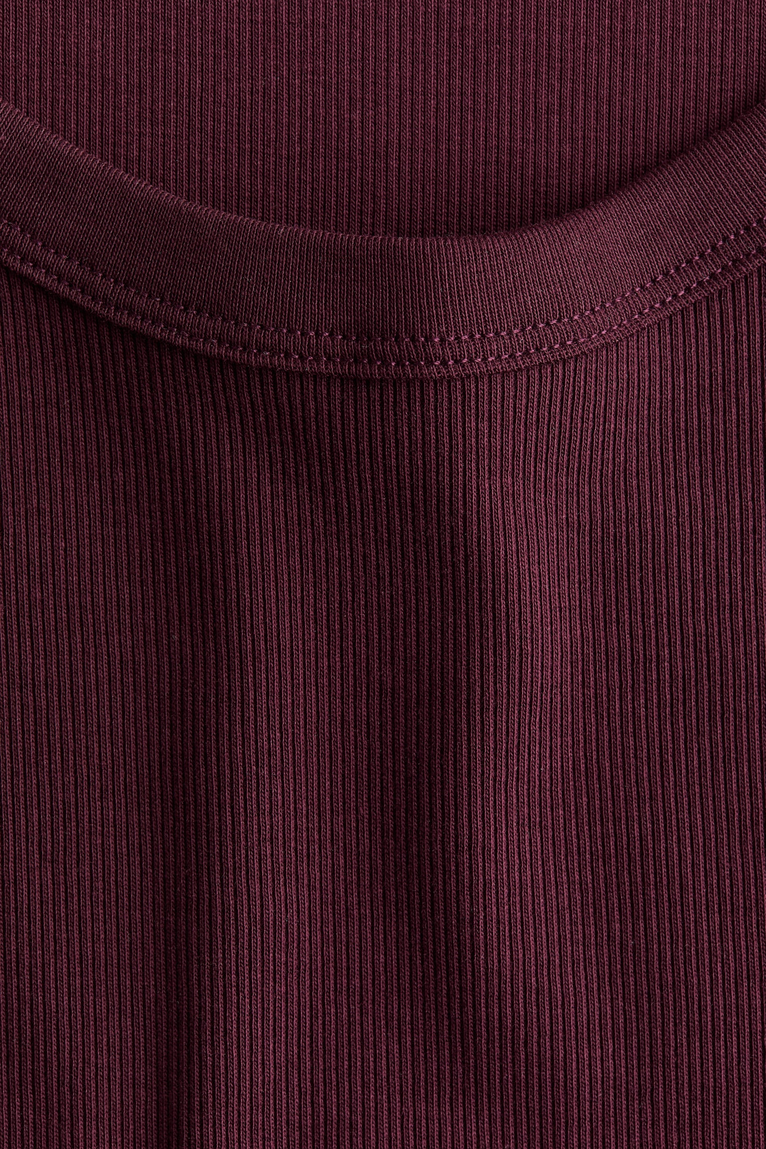 Женский топ H&M Mama Ribbed Tank Top, цвет: Бордовый — фото 5