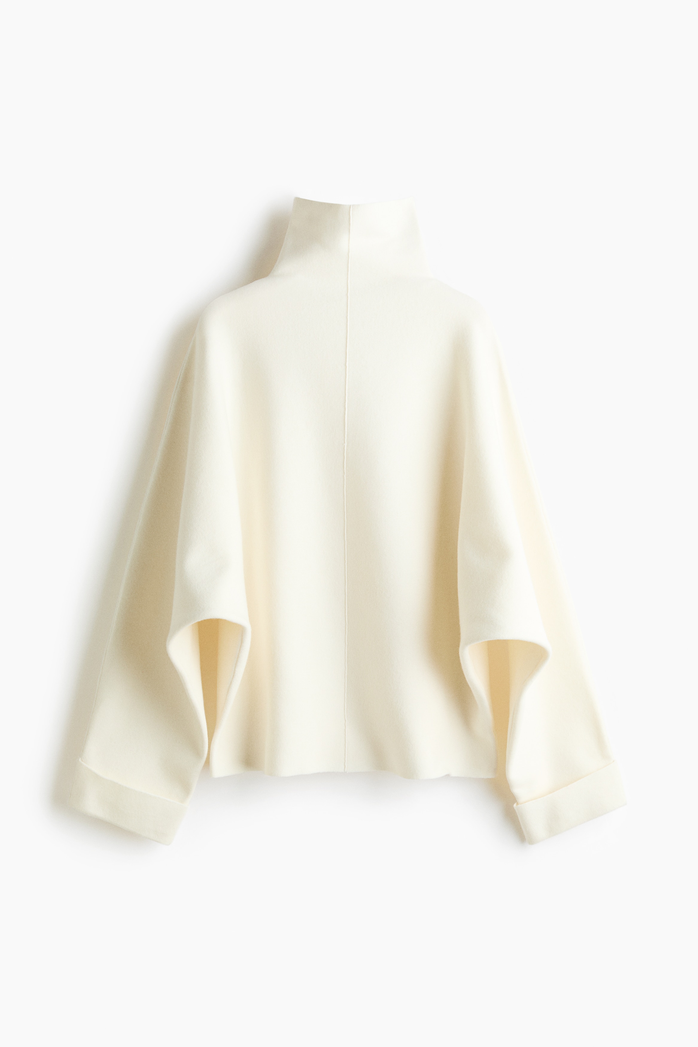 Pullover a dolcevita oversize - Crema/Verde oliva/Grigio scuro