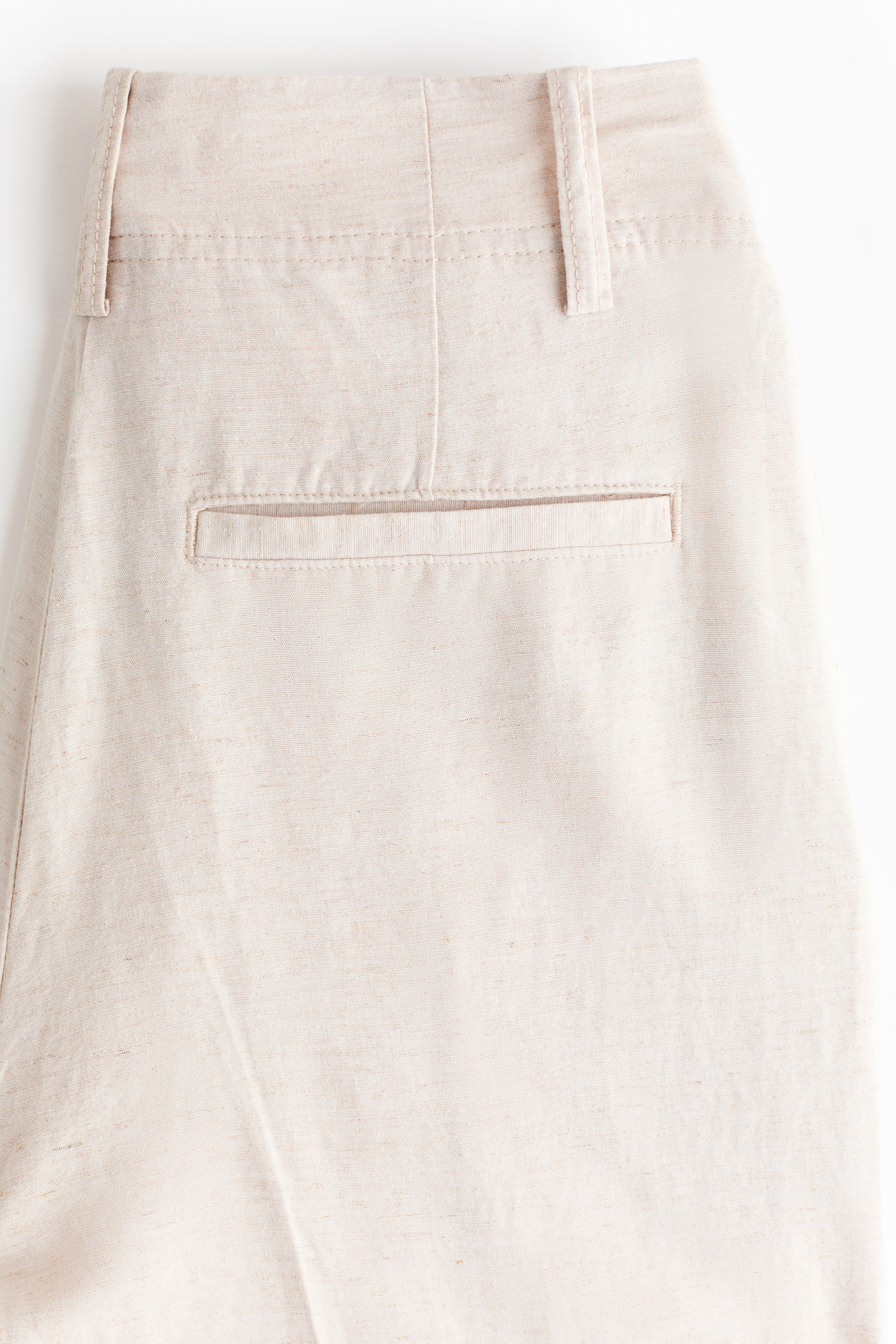 Tapered Linen-Blend Pants