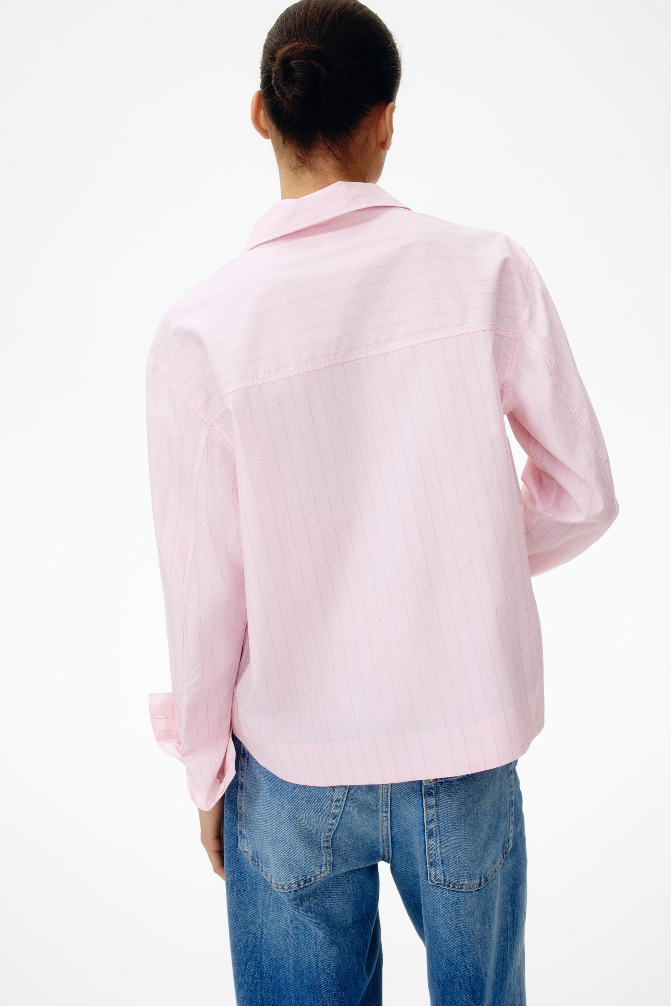 Женские рубашки H&M Oversized Poplin Shirt — фото 5