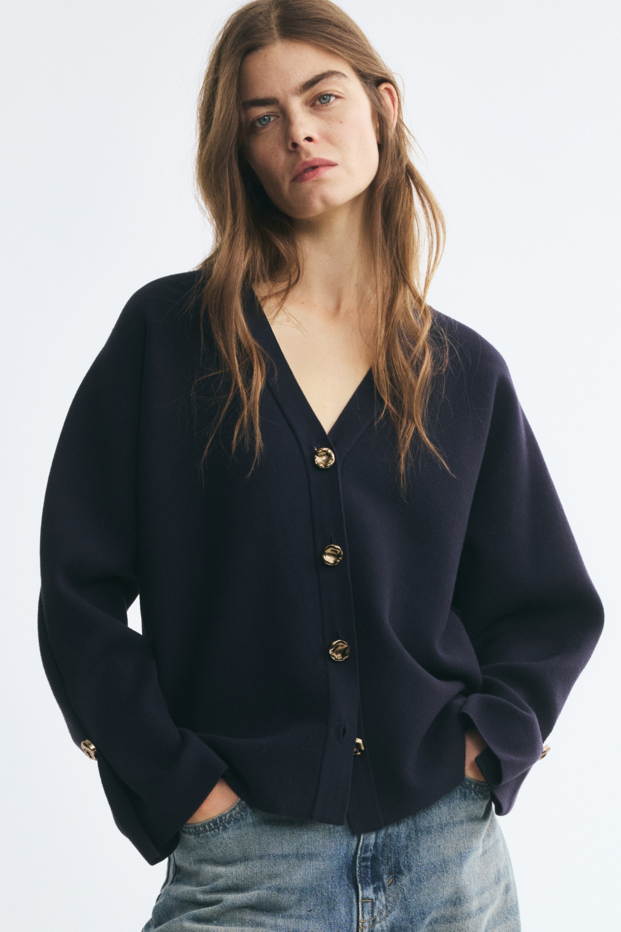 Chandail grande taille avec encolure en V