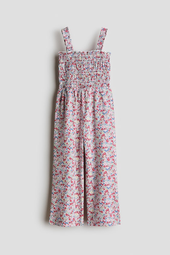 Детские комбинезоны H&M Smocked Cotton Jumpsuit