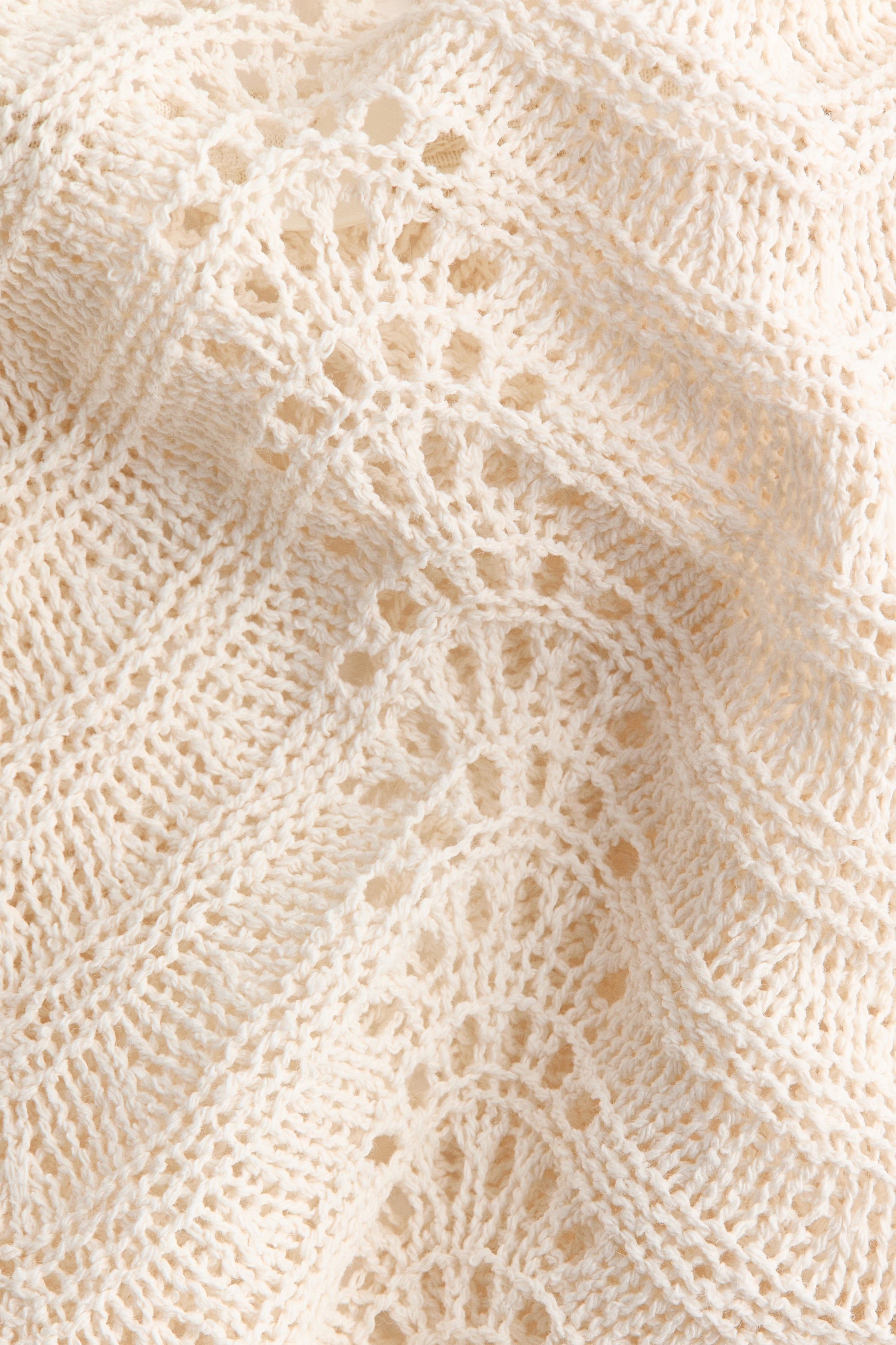 Pointelle-knit Halterneck Top