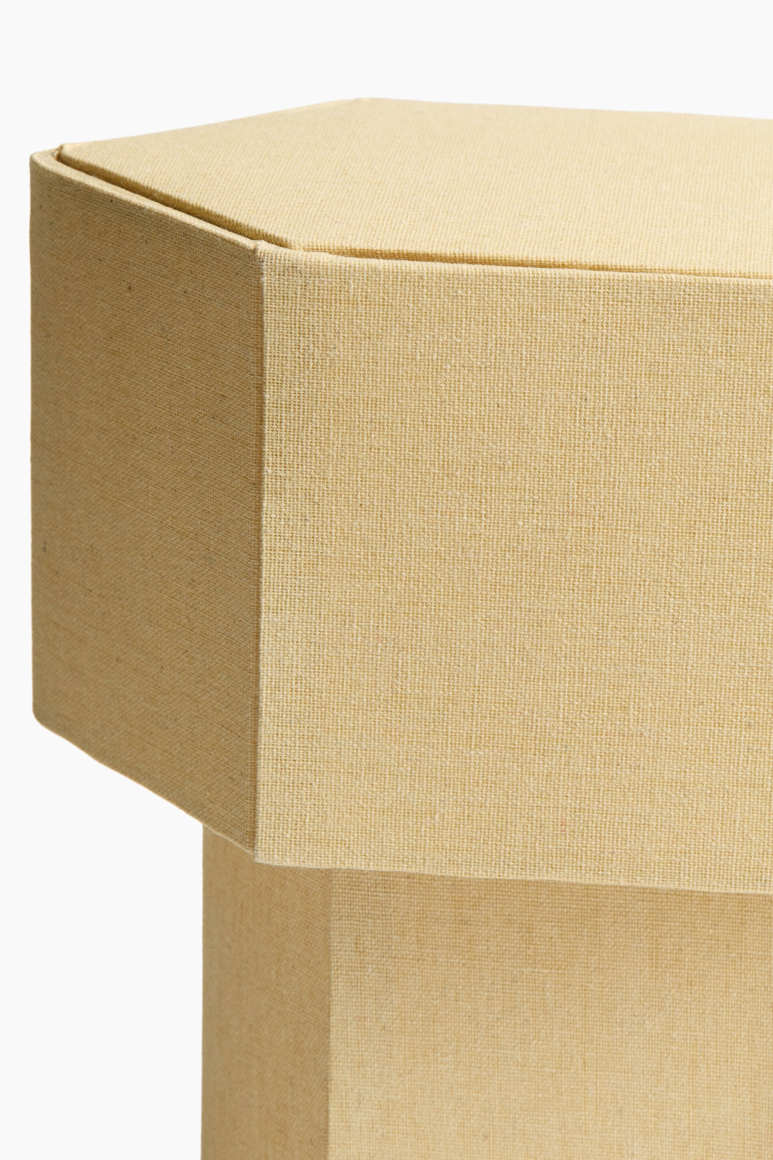 Lampe de table hexagonale - Jaune/Beige clair - 3