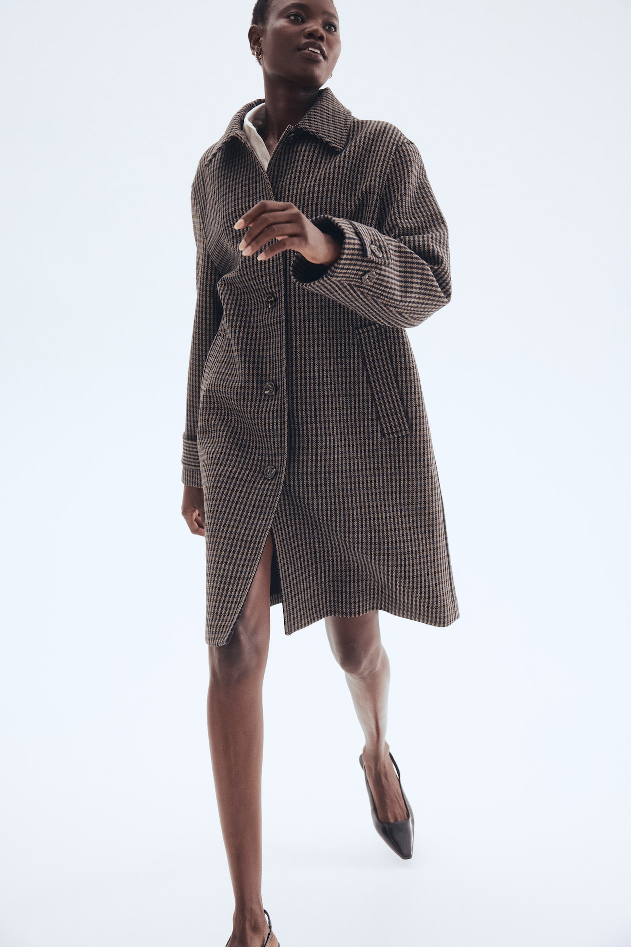 Abrigos Largos Sobrecamisa Cuadros Larga Mujer Sobre Camisa