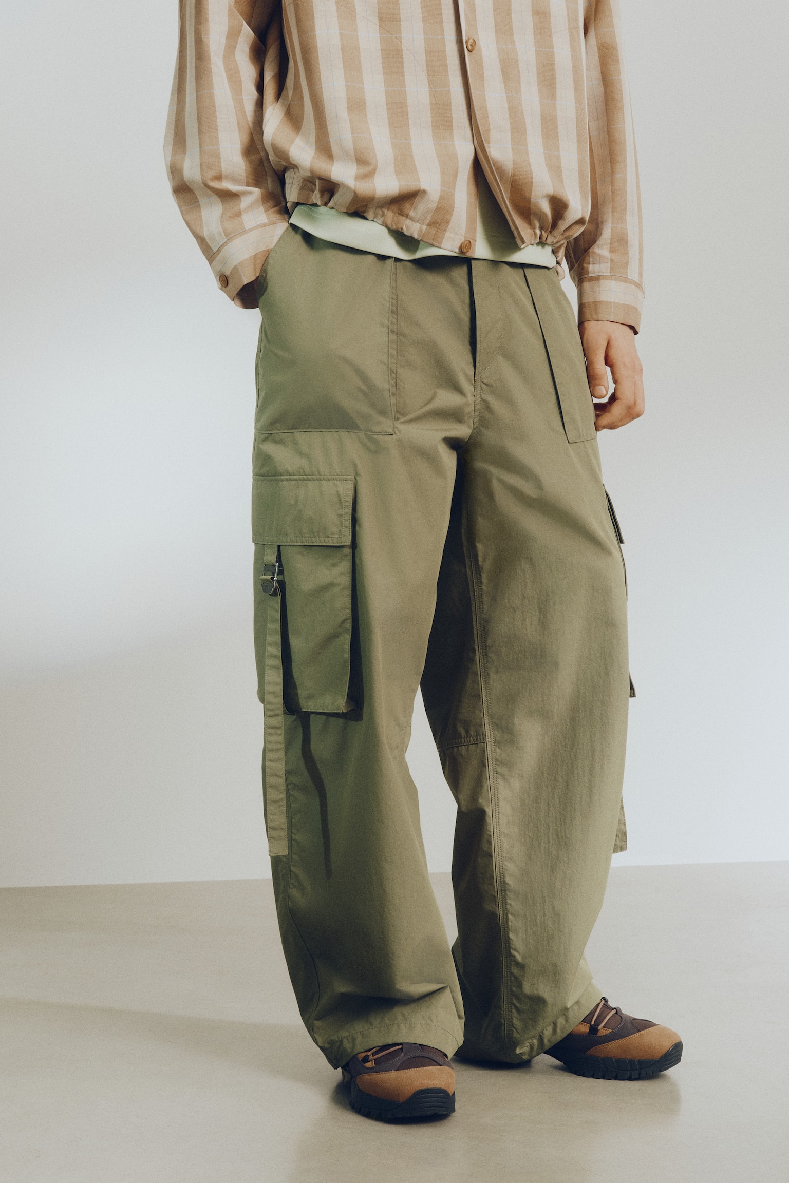 Cargobukser Loose Fit - Kakigrøn - 9